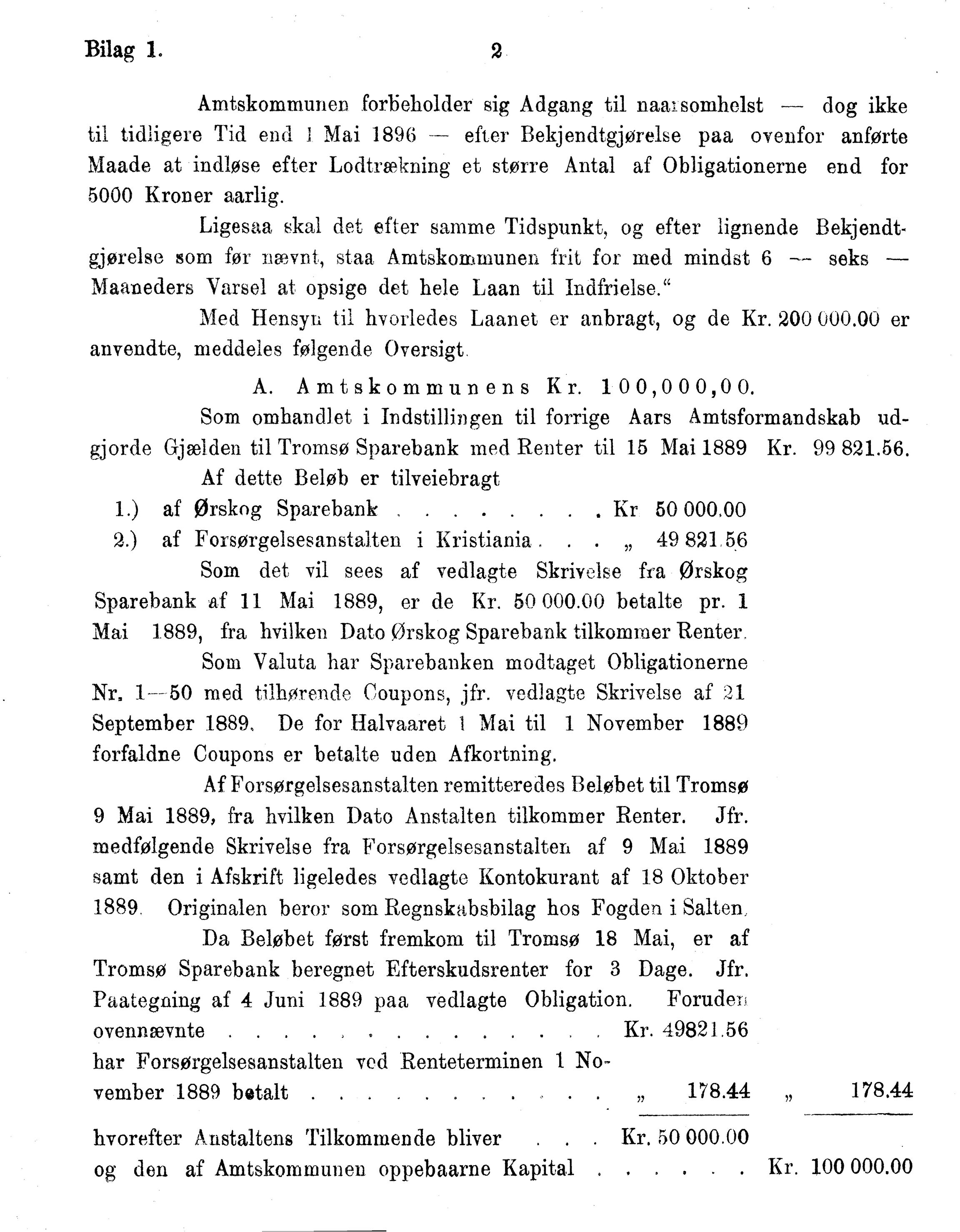Nordland Fylkeskommune. Fylkestinget, AIN/NFK-17/176/A/Ac/L0015: Fylkestingsforhandlinger 1886-1890, 1886-1890