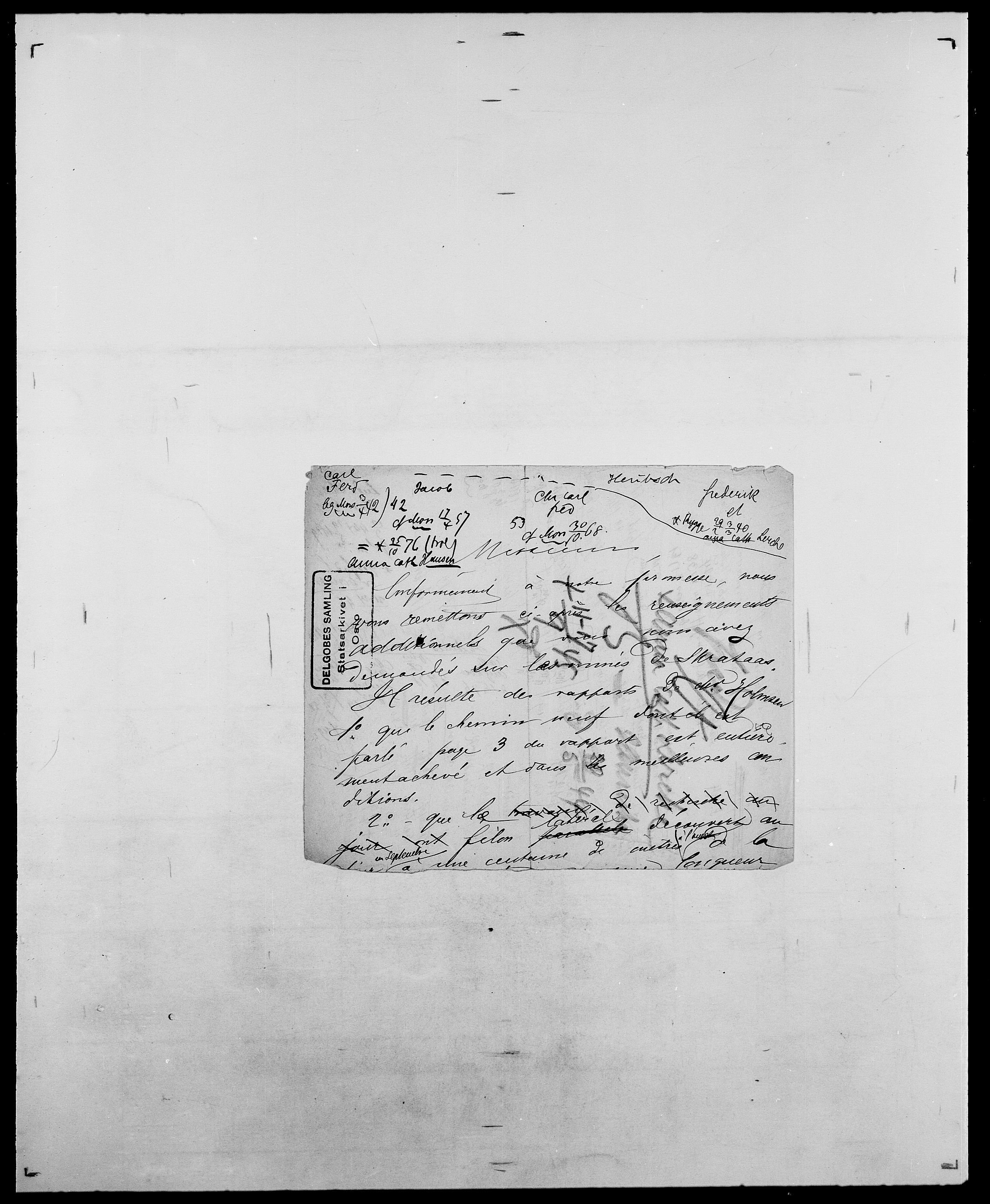 Delgobe, Charles Antoine - samling, AV/SAO-PAO-0038/D/Da/L0017: Helander - Hjørne, s. 363