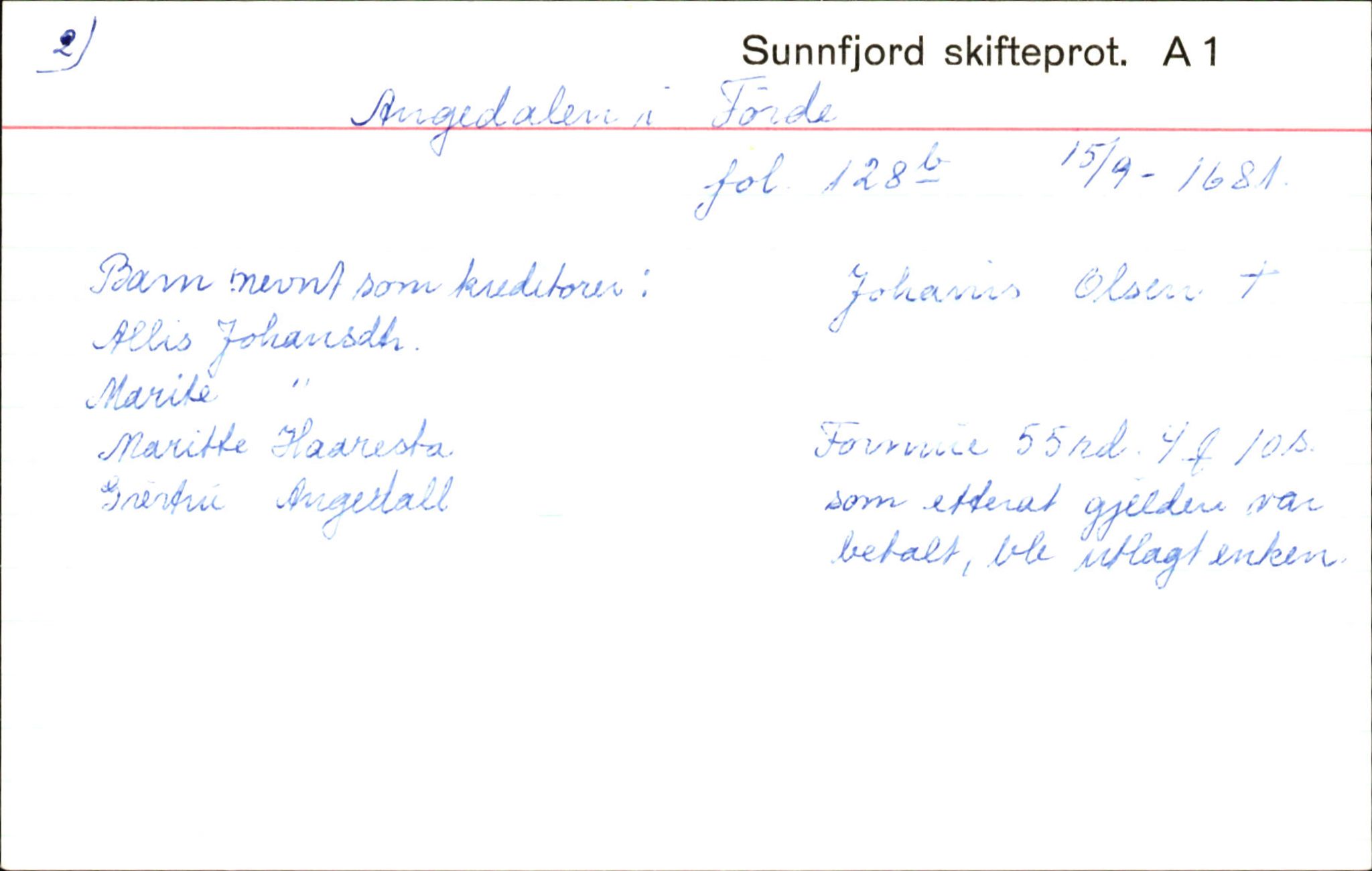 Skiftekort ved Statsarkivet i Bergen, SAB/SKIFTEKORT/003/L0001: Skifteprotokoll nr. 1, 1677-1687, s. 290