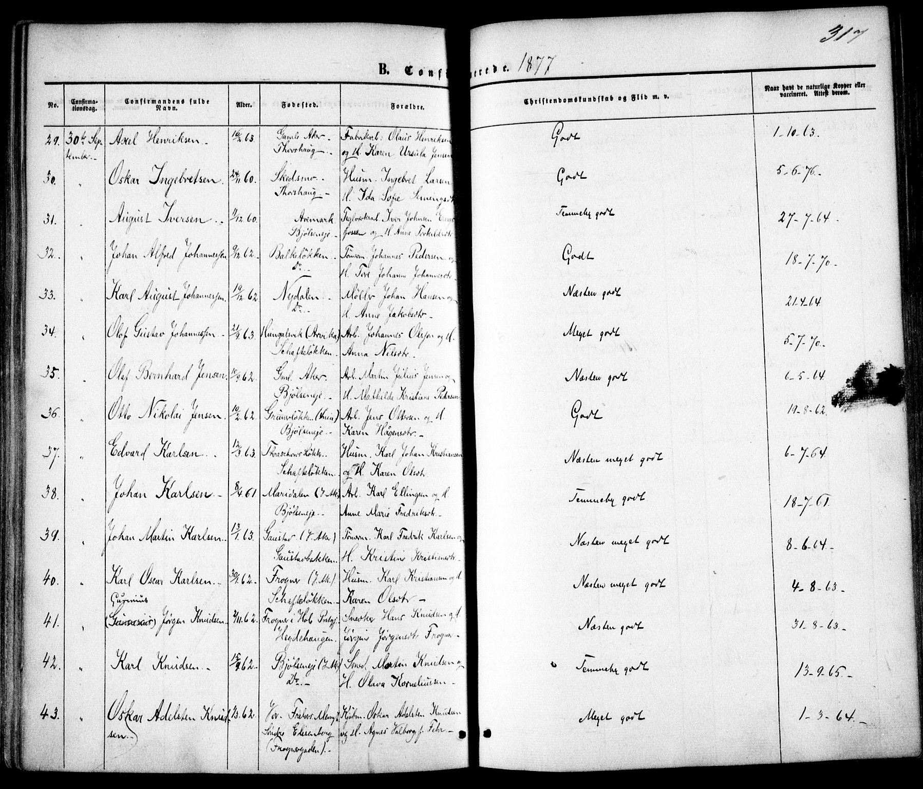 Vestre Aker prestekontor Kirkebøker, AV/SAO-A-10025/F/Fa/L0004: Ministerialbok nr. 4, 1857-1877, s. 317