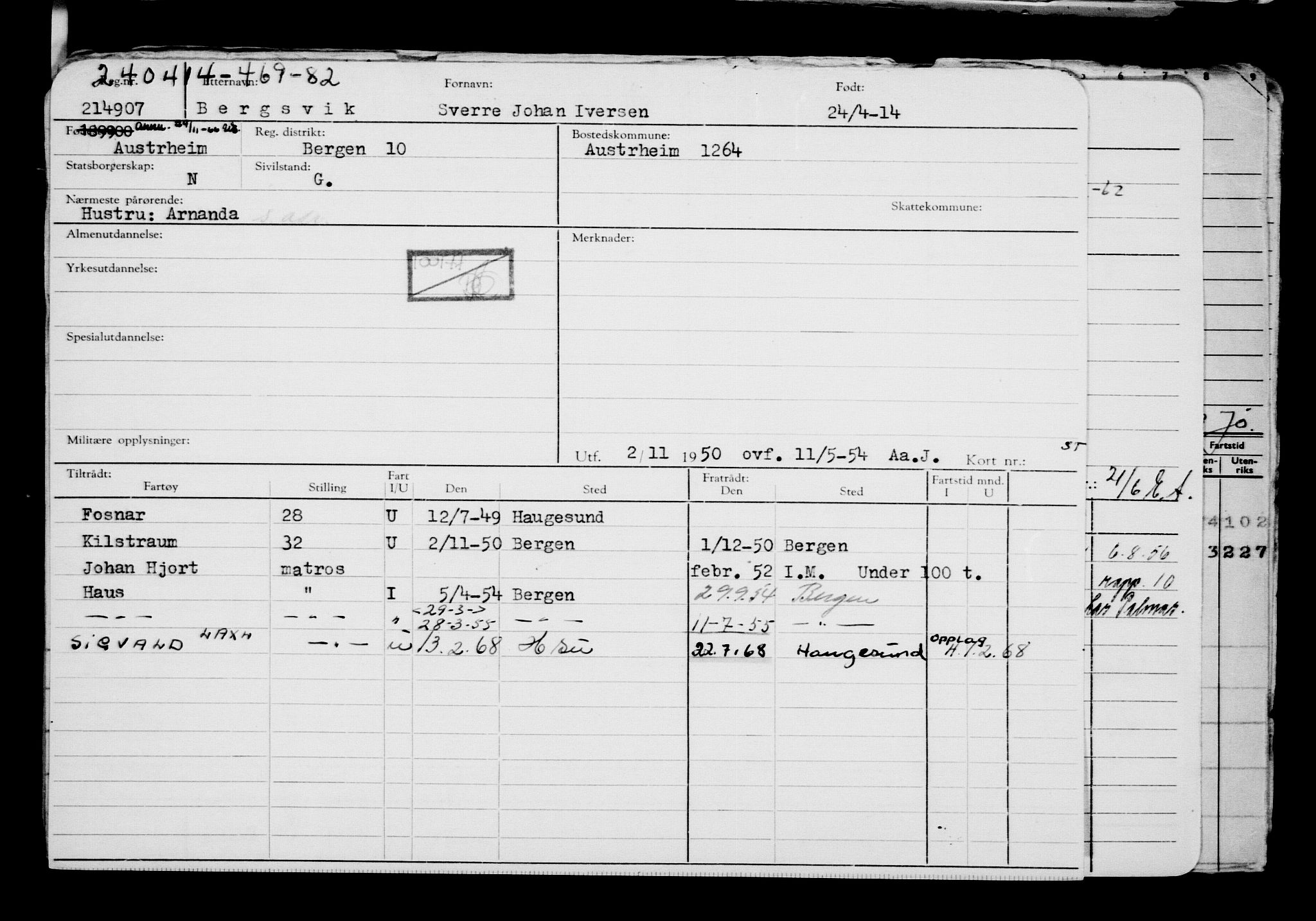 Direktoratet for sjømenn, AV/RA-S-3545/G/Gb/L0120: Hovedkort, 1914, s. 229