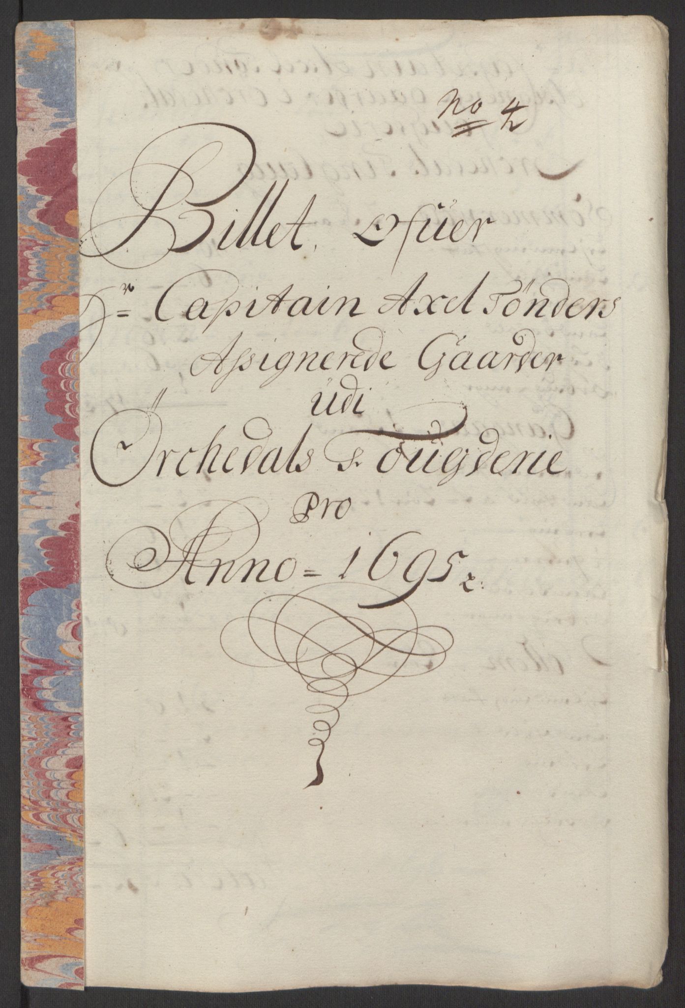 Rentekammeret inntil 1814, Reviderte regnskaper, Fogderegnskap, AV/RA-EA-4092/R60/L3945: Fogderegnskap Orkdal og Gauldal, 1695, s. 225