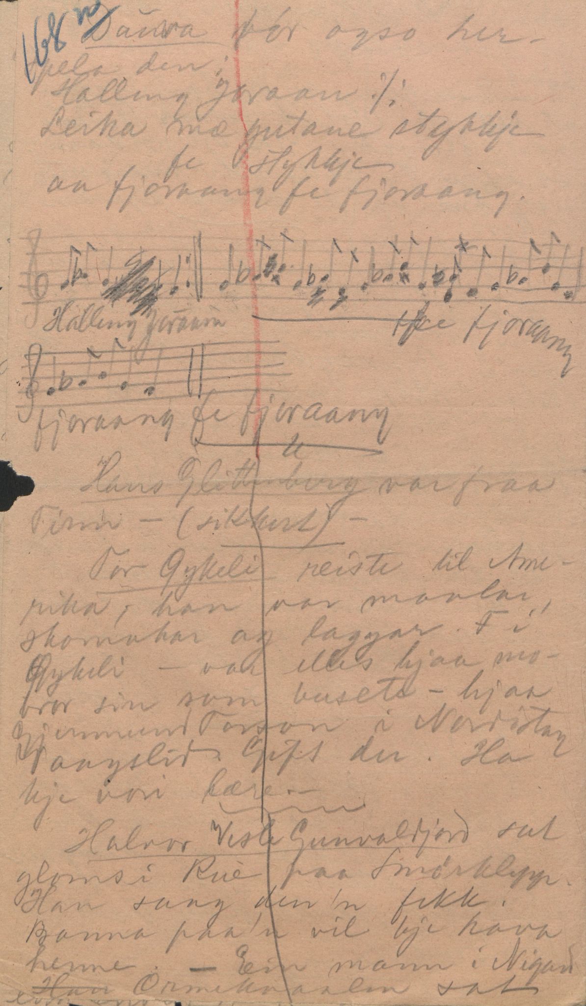 Rikard Berge, TEMU/TGM-A-1003/F/L0004/0049: 101-159 / 152 Om bygdefolk. Stev om jente. Blodstemming, 1904-1906, s. 168n