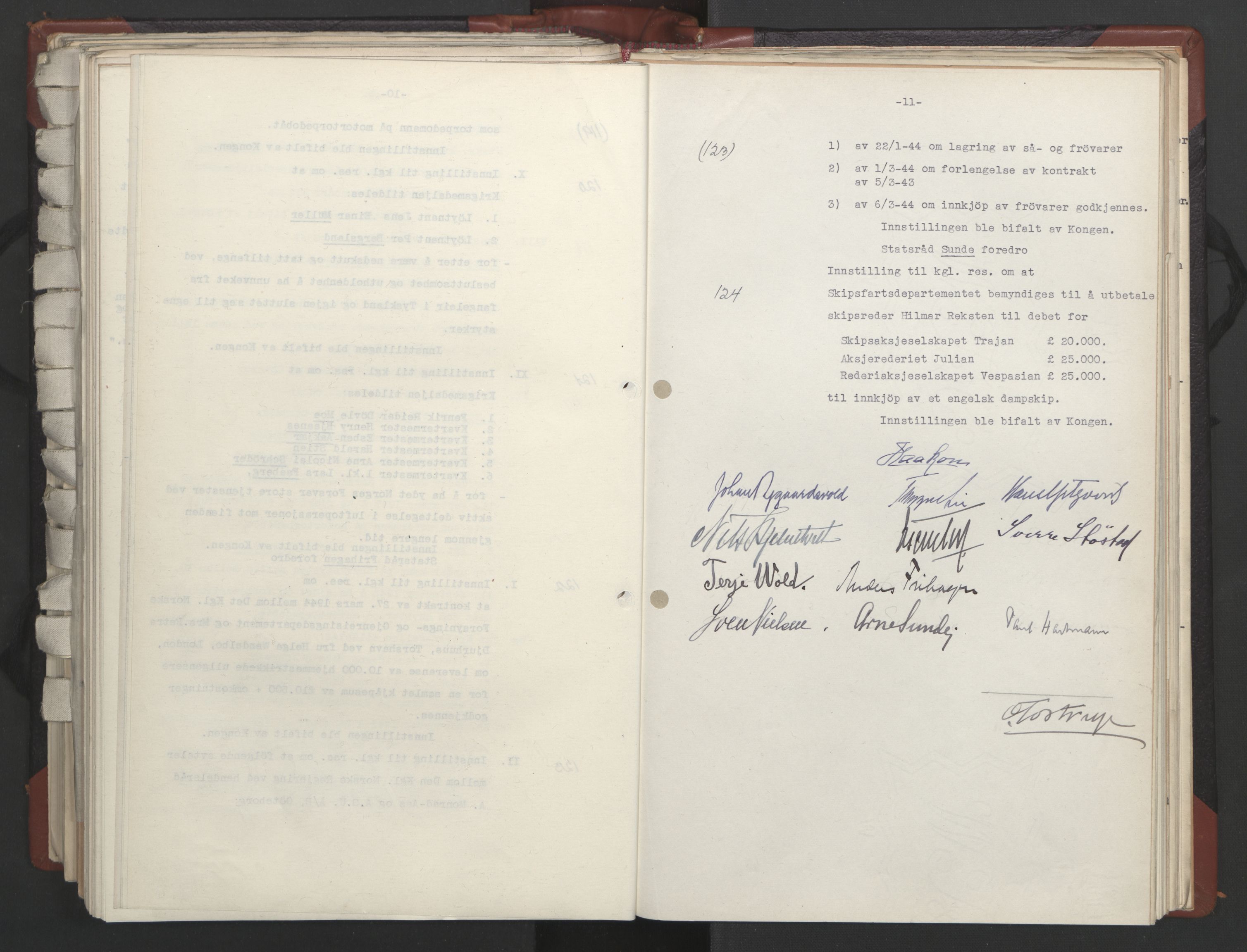 Statsrådssekretariatet, AV/RA-S-1001/A/Ac/L0124: Kgl. res. 14/1-30/6, 1944, s. 377