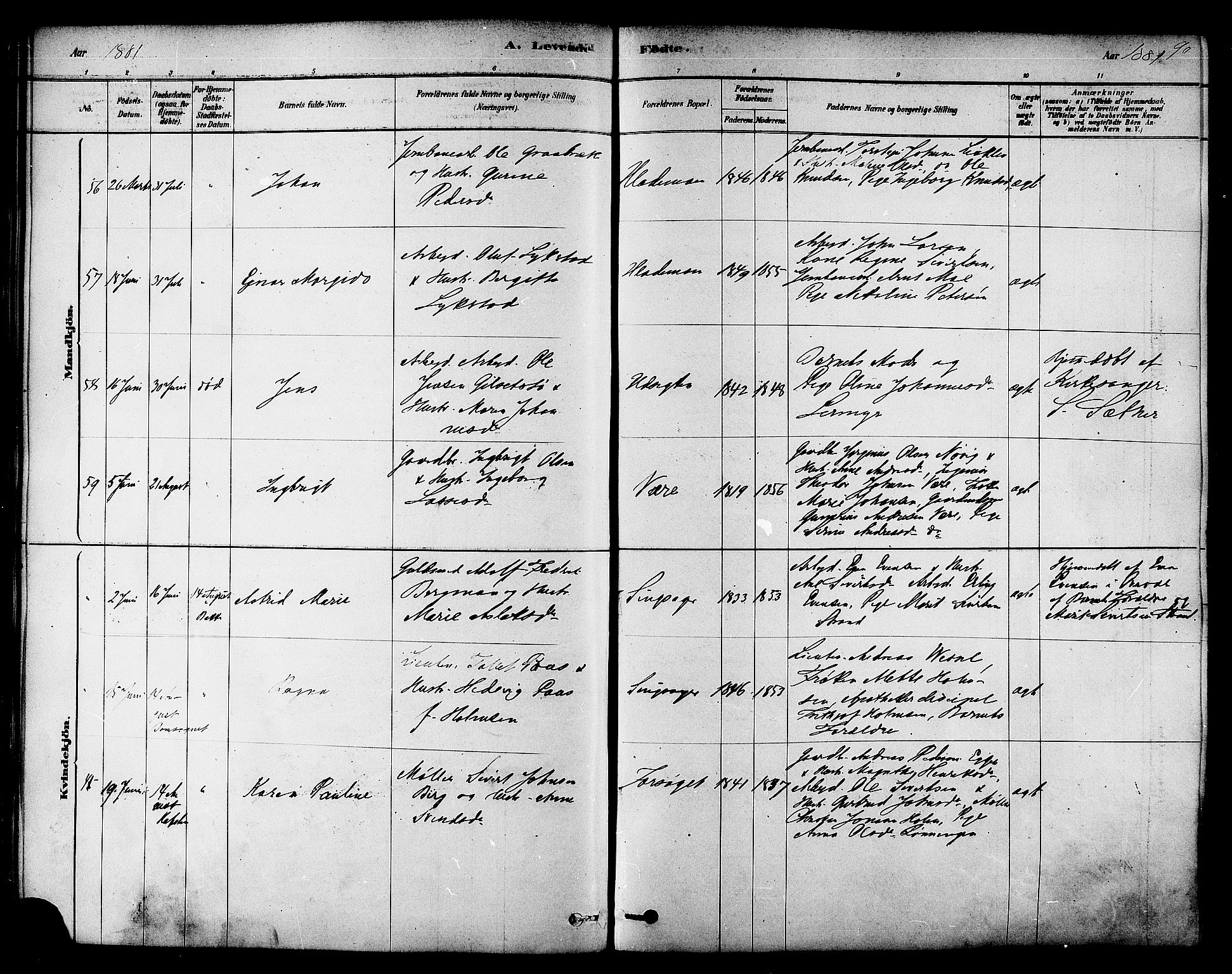 Ministerialprotokoller, klokkerbøker og fødselsregistre - Sør-Trøndelag, SAT/A-1456/606/L0294: Ministerialbok nr. 606A09, 1878-1886, s. 90