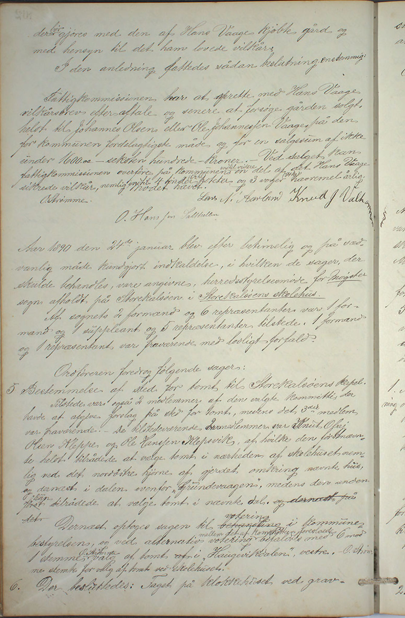 Austevoll kommune. Formannskapet, IKAH/1244-021/A/Aa/L0001: Forhandlingsprotokoll for heradstyret, 1886-1900, s. 125