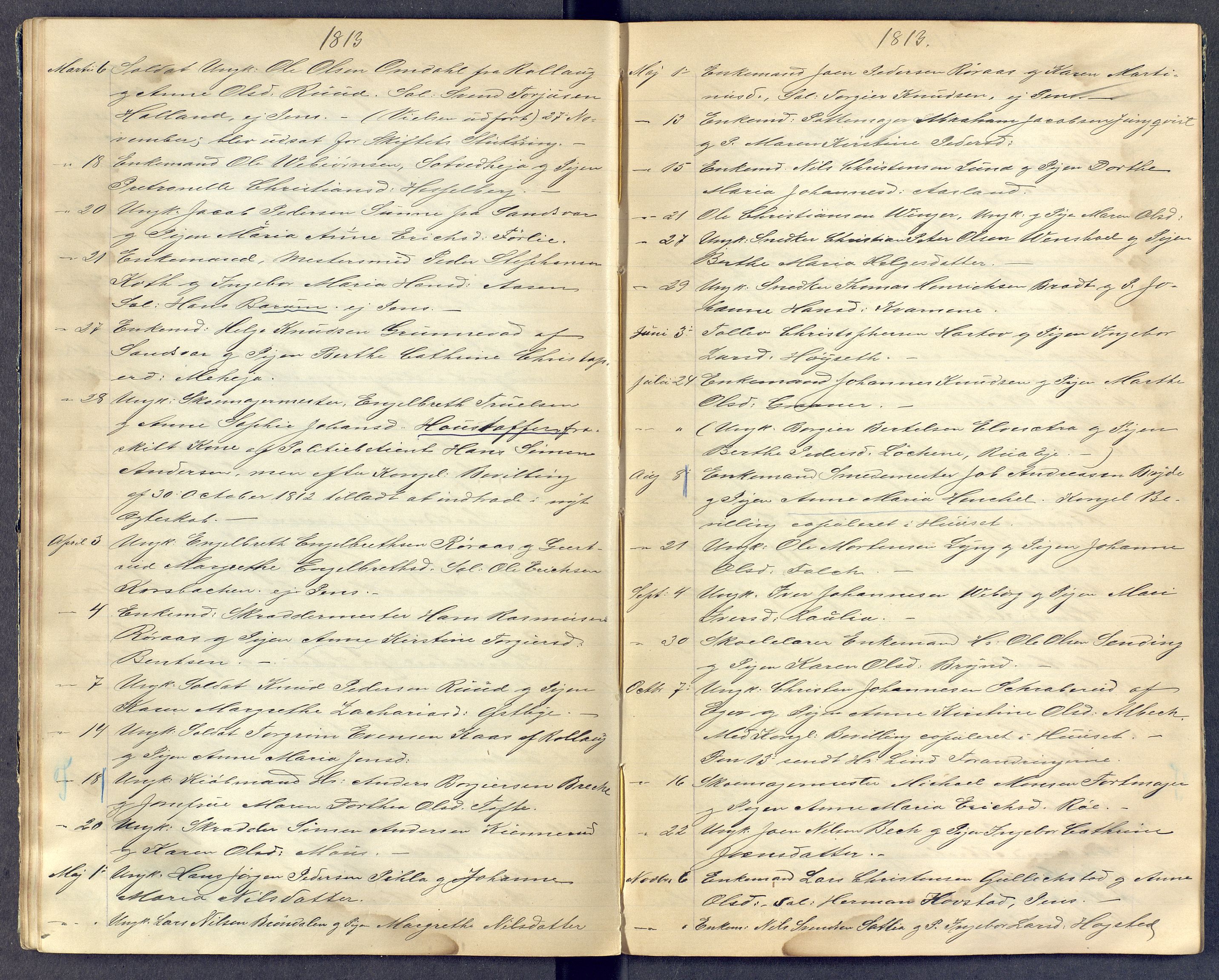 Kongsberg kirkebøker, AV/SAKO-A-22/G/Ga/L0000c: Klokkerbok nr. 0c, 1795-1816