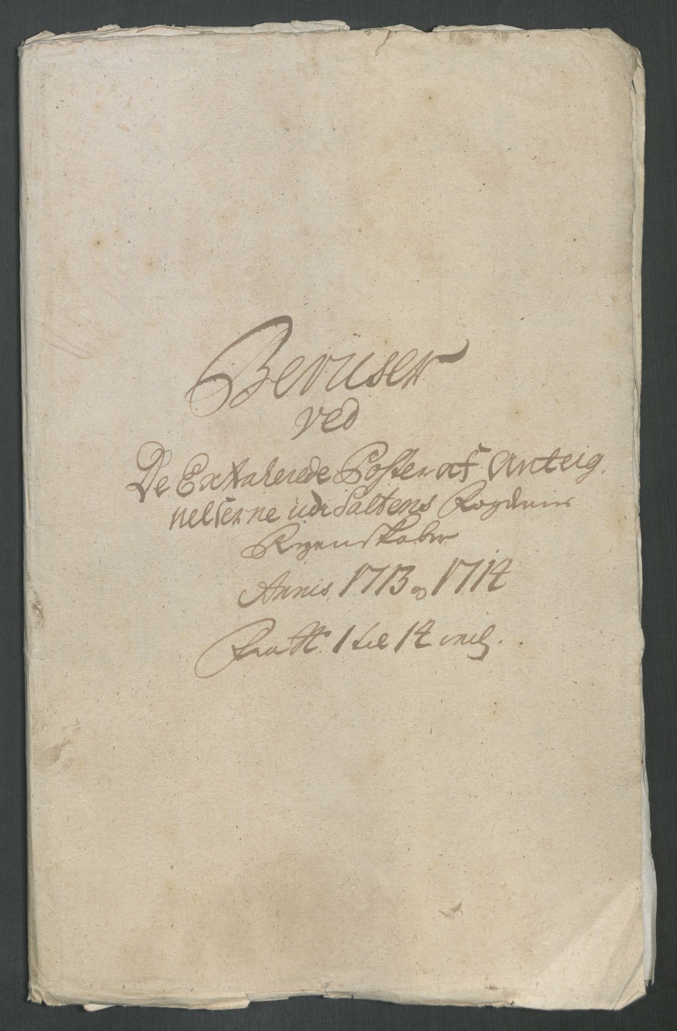 Rentekammeret inntil 1814, Reviderte regnskaper, Fogderegnskap, RA/EA-4092/R66/L4584: Fogderegnskap Salten, 1714, s. 533