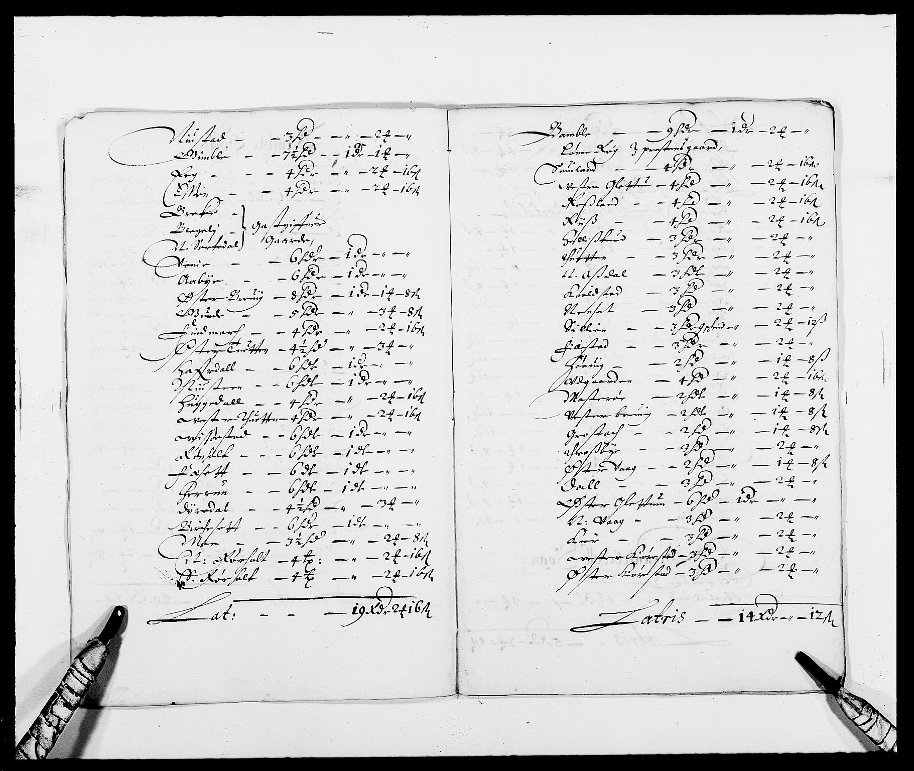 Rentekammeret inntil 1814, Reviderte regnskaper, Fogderegnskap, AV/RA-EA-4092/R34/L2040: Fogderegnskap Bamble, 1662-1669, s. 162