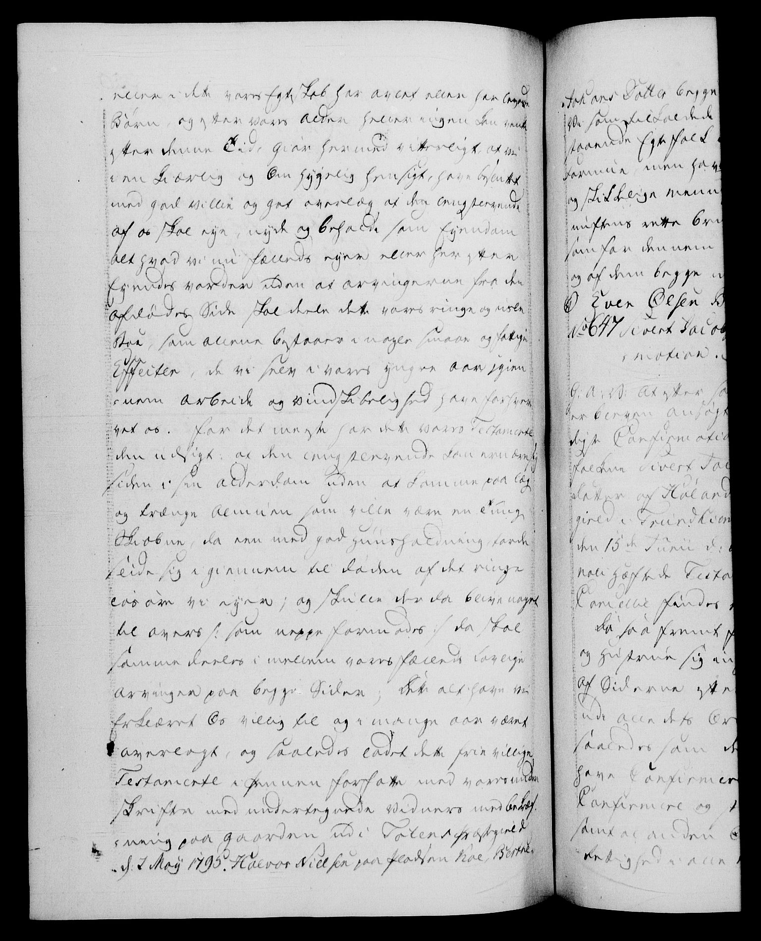 Danske Kanselli 1572-1799, AV/RA-EA-3023/F/Fc/Fca/Fcaa/L0056: Norske registre, 1795-1796, s. 350b