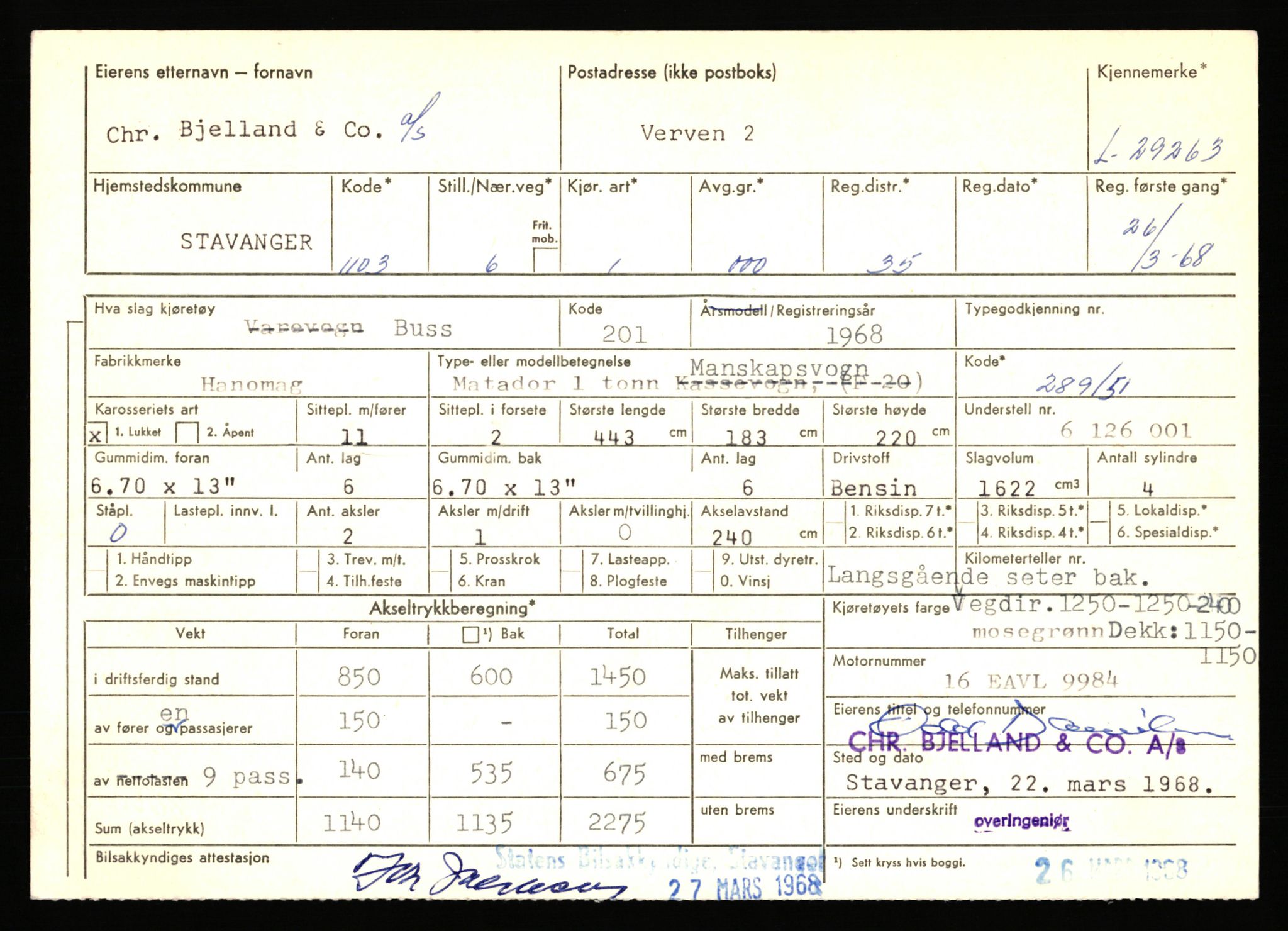 Stavanger trafikkstasjon, AV/SAST-A-101942/0/F/L0048: L-29100 - L-29899, 1930-1971, s. 447