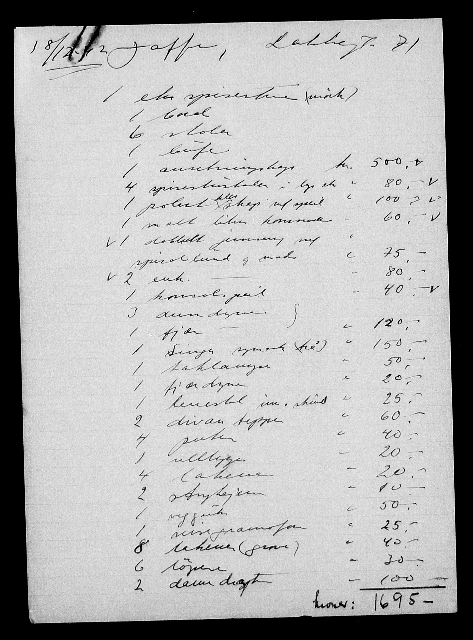 Justisdepartementet, Tilbakeføringskontoret for inndratte formuer, AV/RA-S-1564/H/Hc/Hcc/L0947: --, 1945-1947, s. 53