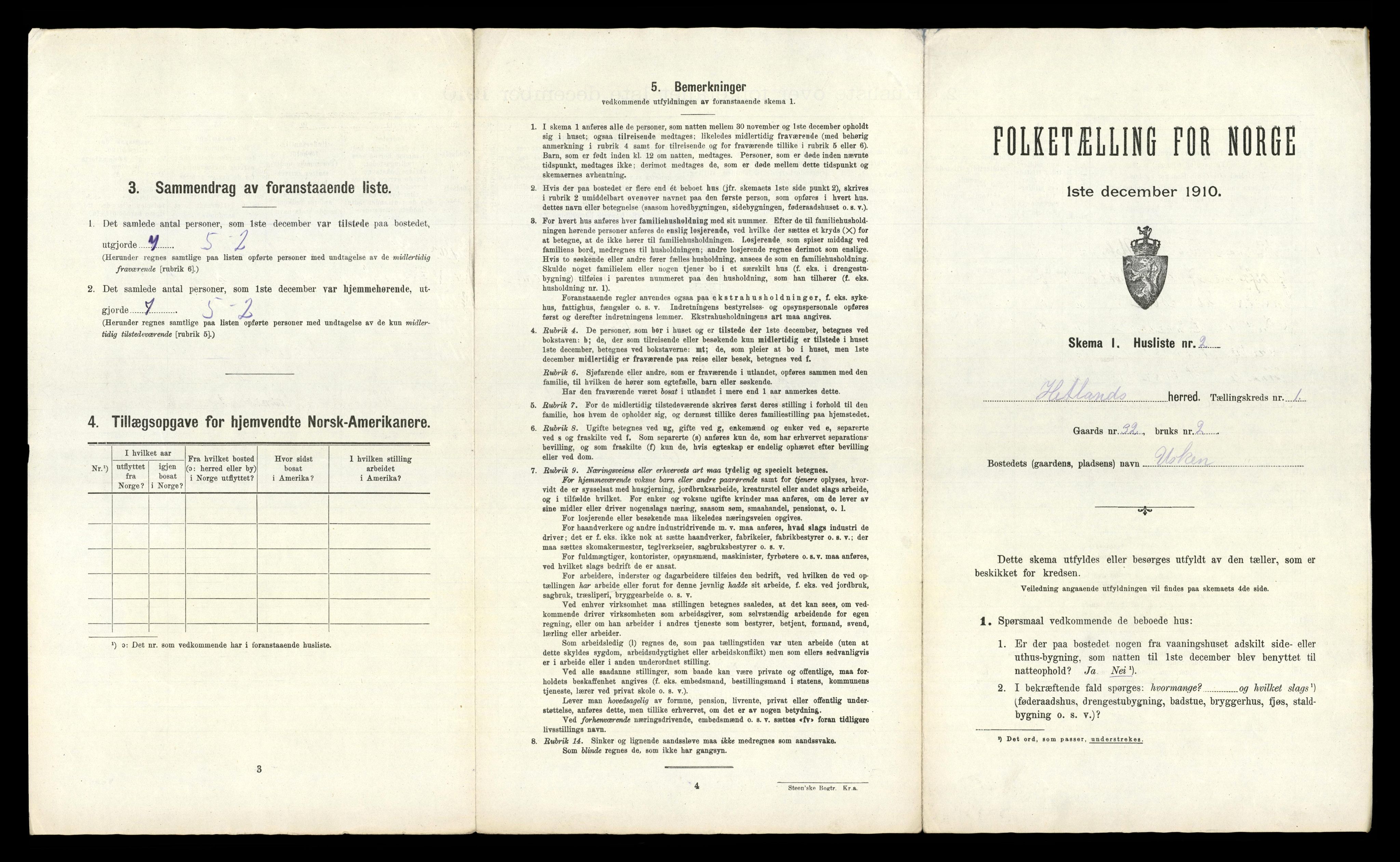 RA, Folketelling 1910 for 1126 Hetland herred, 1910, s. 61