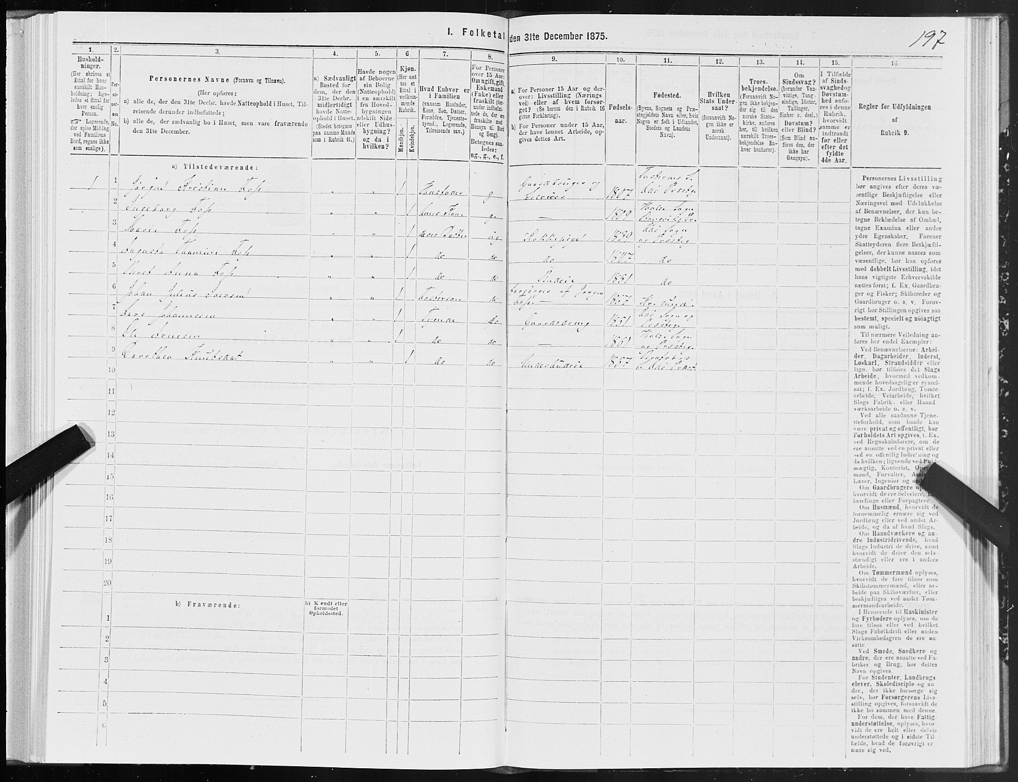 SAT, Folketelling 1875 for 1573P Edøy prestegjeld, 1875, s. 2197