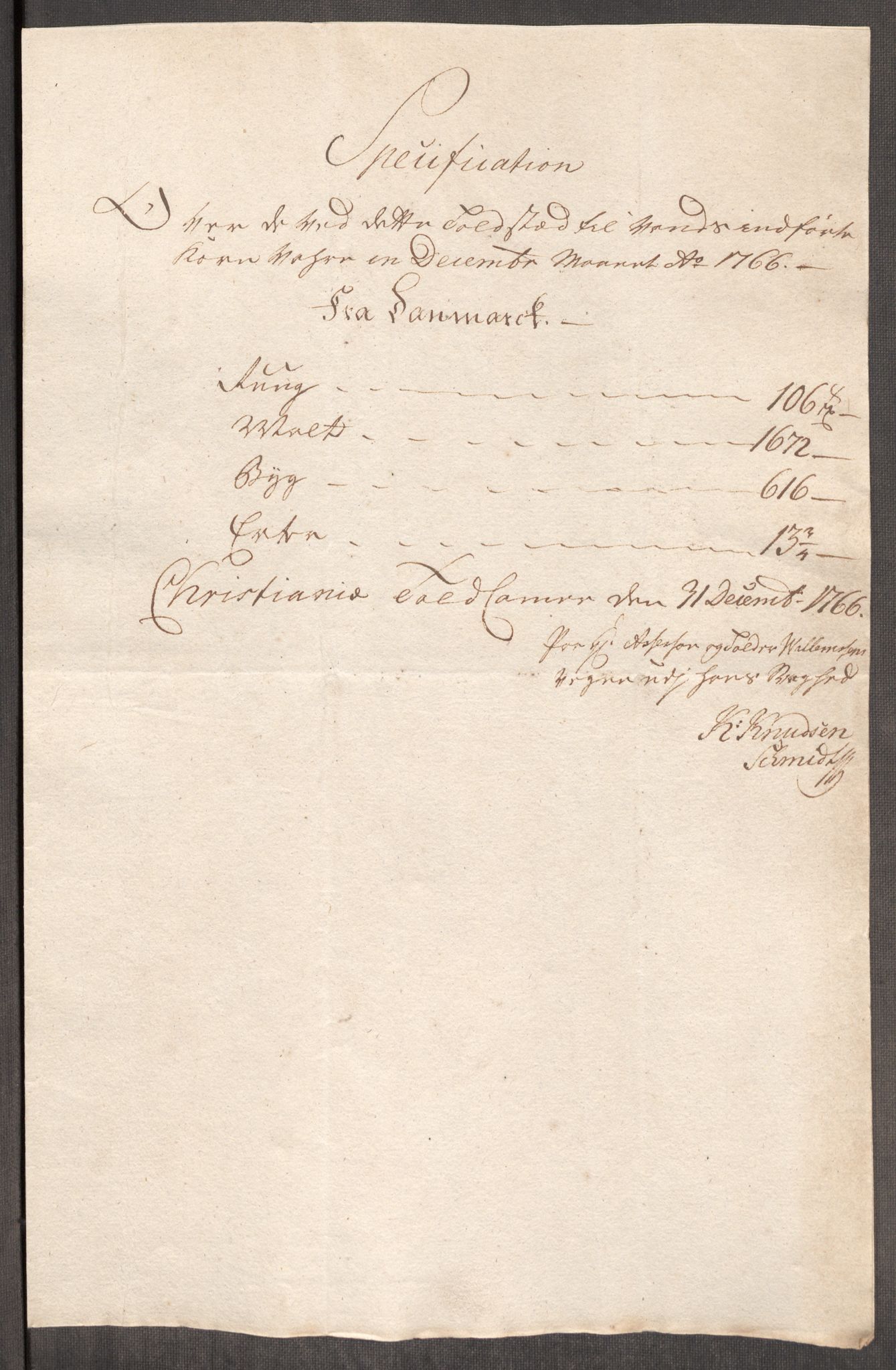 Rentekammeret inntil 1814, Realistisk ordnet avdeling, RA/EA-4070/Oe/L0008: [Ø1]: Priskuranter, 1764-1768, s. 582
