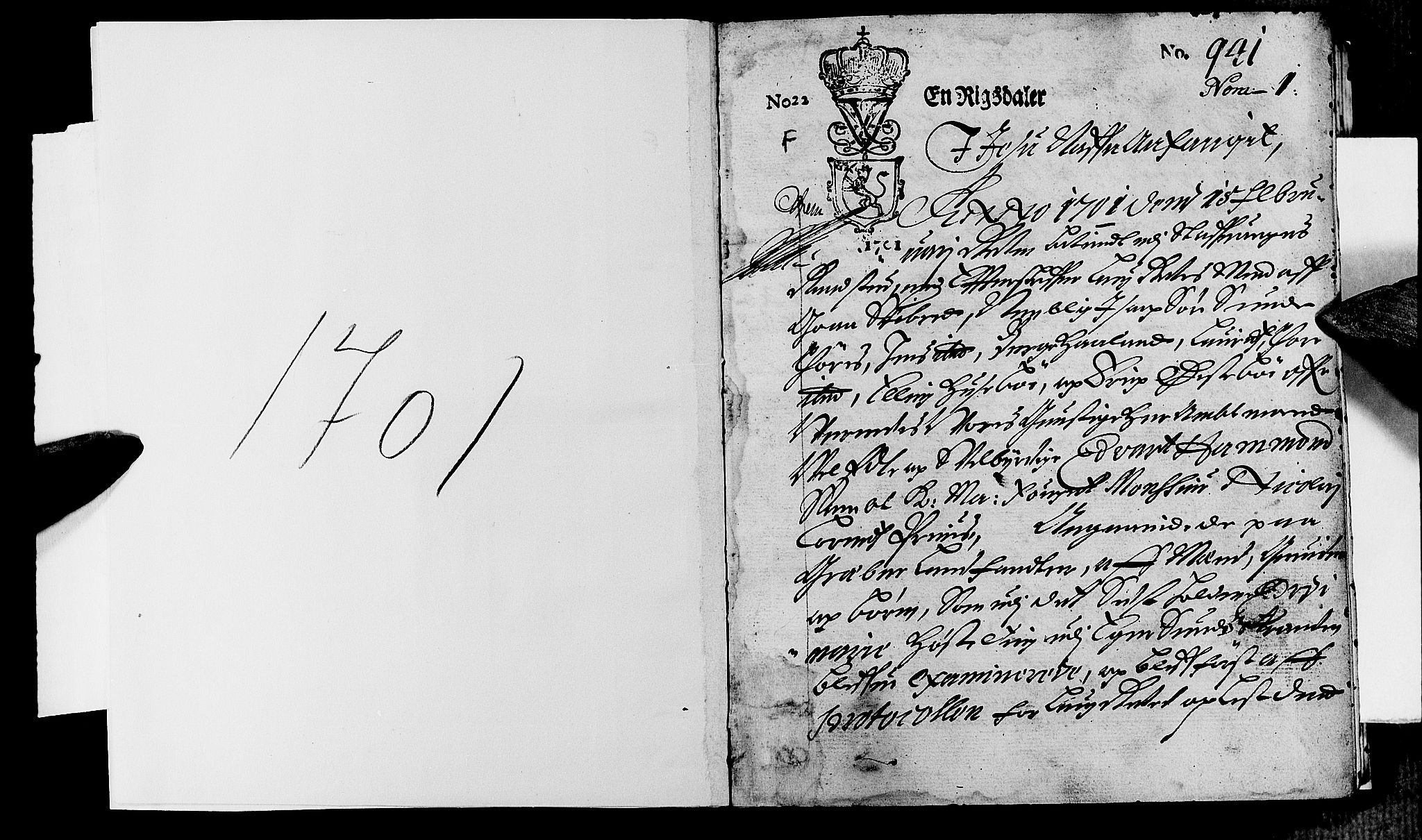 Jæren og Dalane sorenskriveri, AV/SAST-A-100306/3/30/30BA/L0057: TINGBOK, 1701, s. 0b-1a