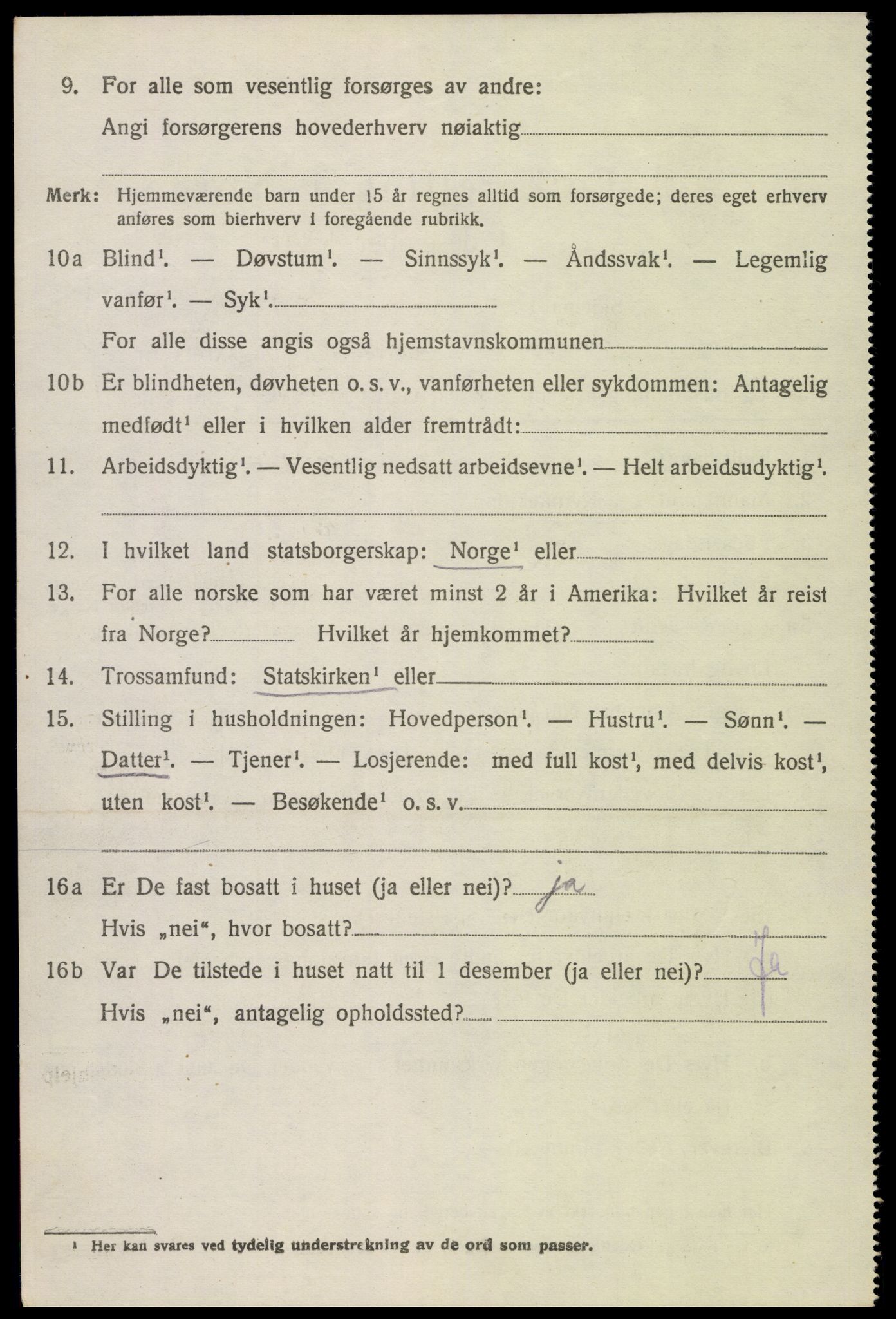 SAK, Folketelling 1920 for 0936 Hornnes herred, 1920, s. 2512