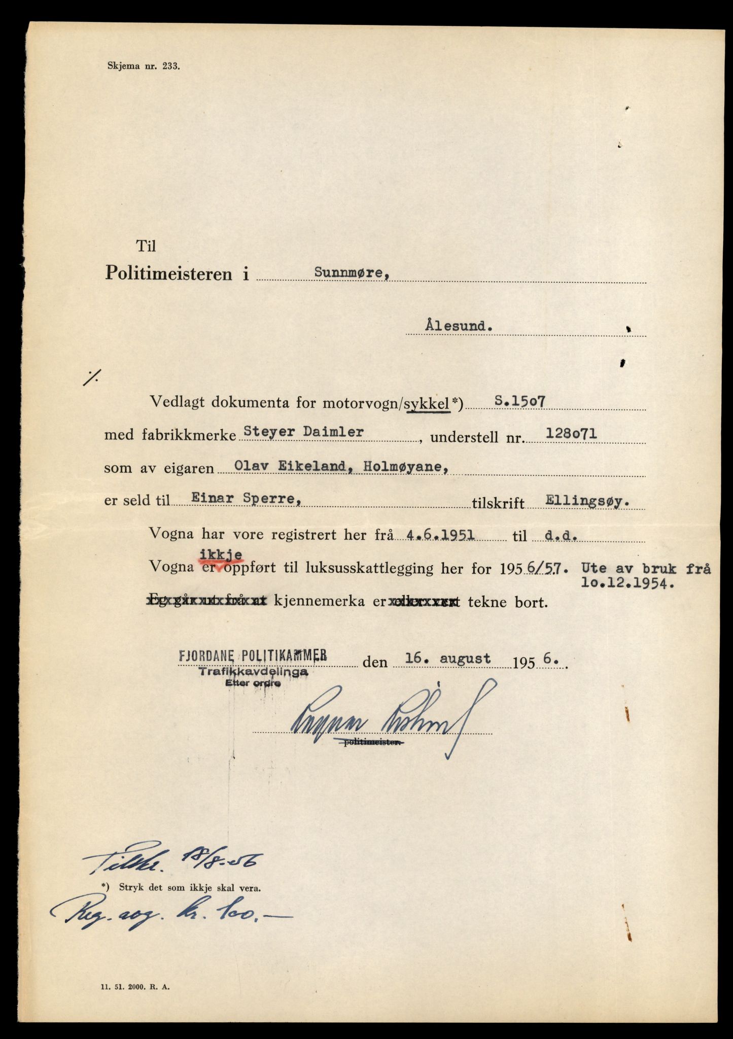 Møre og Romsdal vegkontor - Ålesund trafikkstasjon, AV/SAT-A-4099/F/Fe/L0040: Registreringskort for kjøretøy T 13531 - T 13709, 1927-1998, s. 353