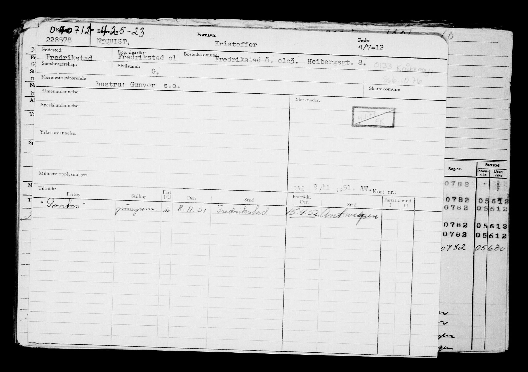 Direktoratet for sjømenn, AV/RA-S-3545/G/Gb/L0105: Hovedkort, 1912, s. 597