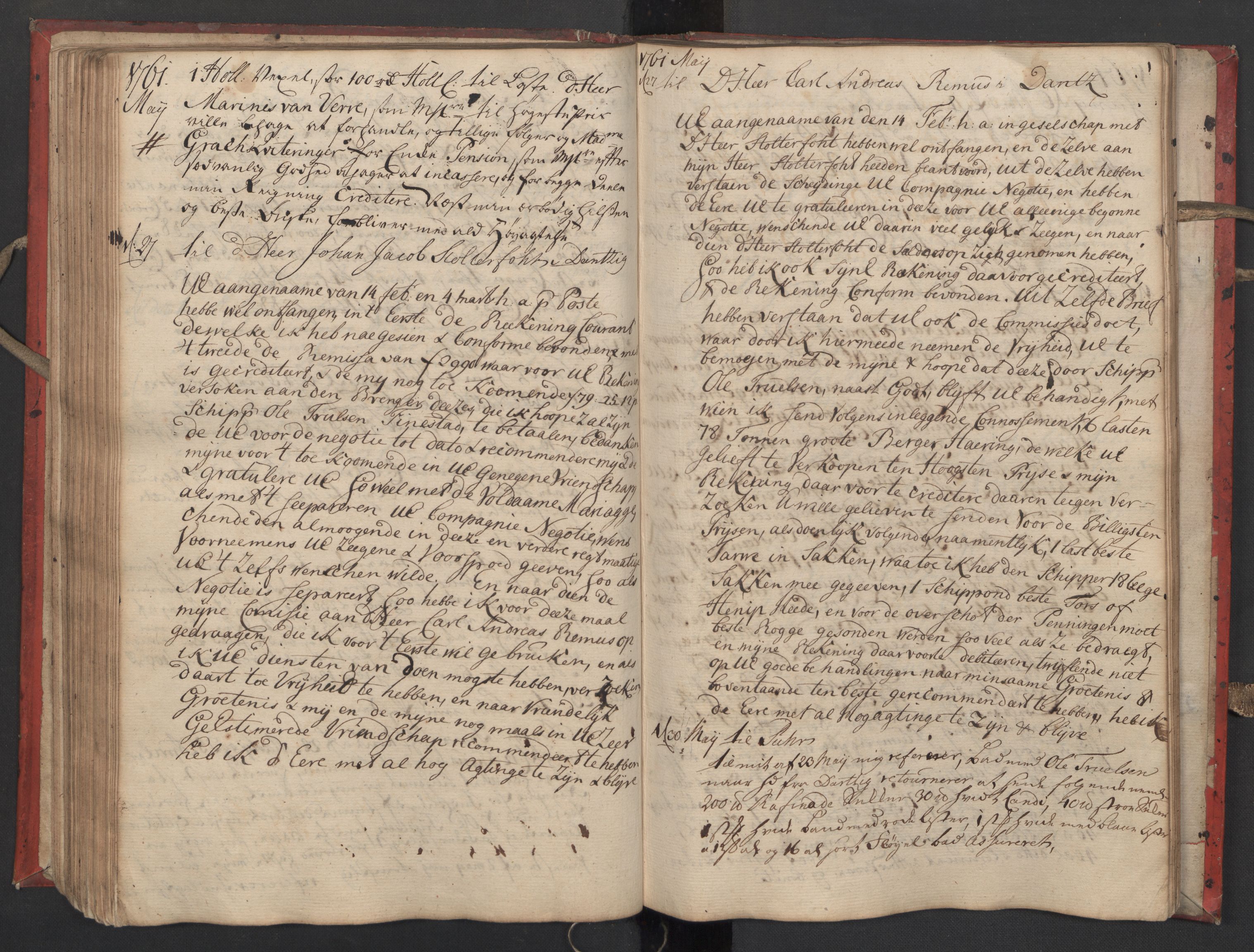 Pa 0119 - Smith, Lauritz Andersen og Lauritz Lauritzen, SAST/A-100231/O/L0002: Kopibok, 1755-1766, s. 106