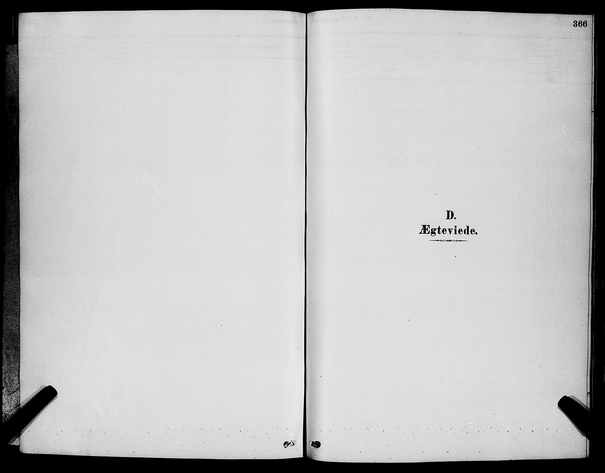 Barbu sokneprestkontor, SAK/1111-0003/F/Fb/L0001: Klokkerbok nr. B 1, 1878-1890, s. 366