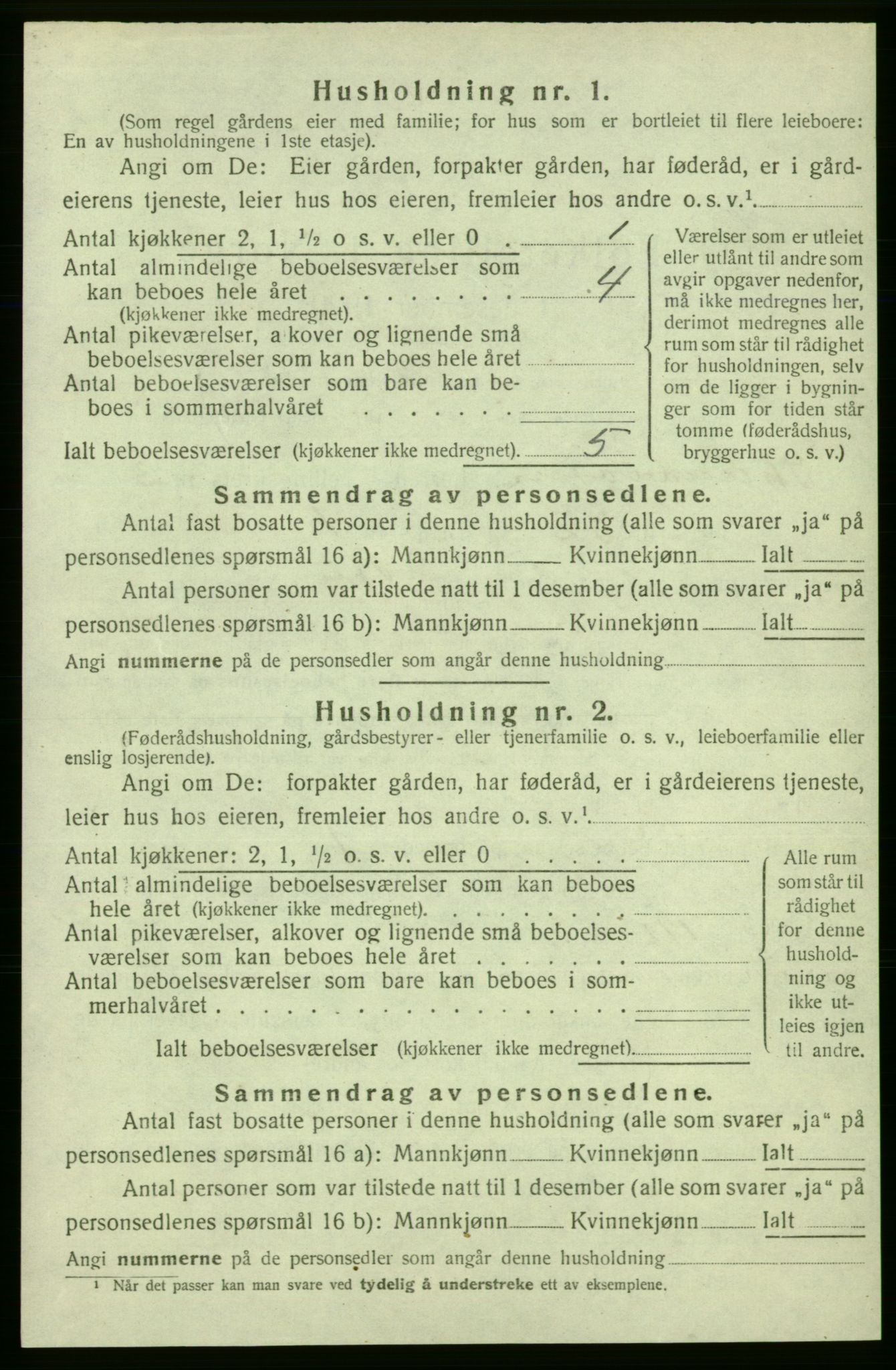 SAB, Folketelling 1920 for 1226 Strandebarm herred, 1920, s. 867