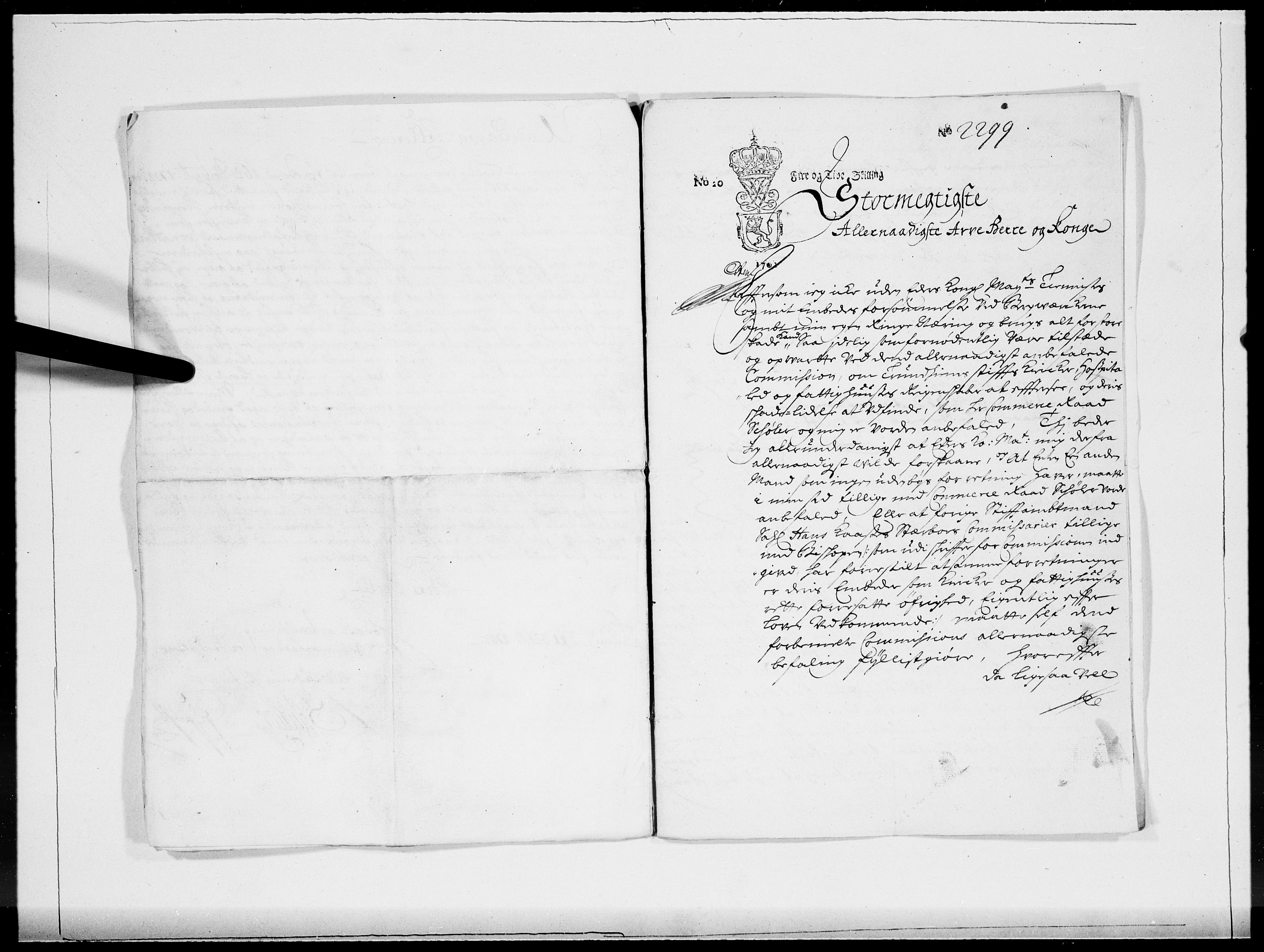 Danske Kanselli 1572-1799, AV/RA-EA-3023/F/Fc/Fcc/Fcca/L0057: Norske innlegg 1572-1799, 1704, s. 12