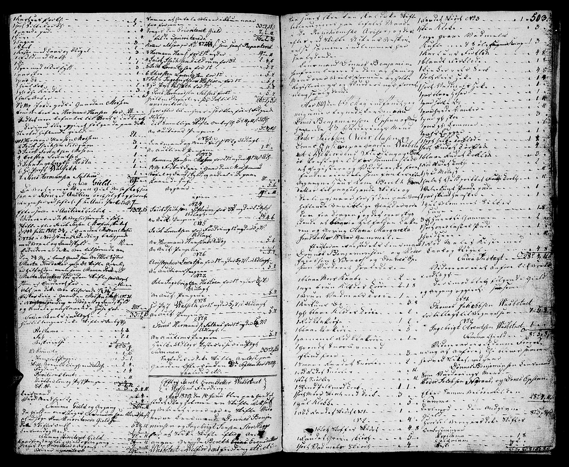 Helgeland sorenskriveri, AV/SAT-A-0004/3/3A/L0081: Skifteprotokoll 26, 1806-1809, s. 502b-503a