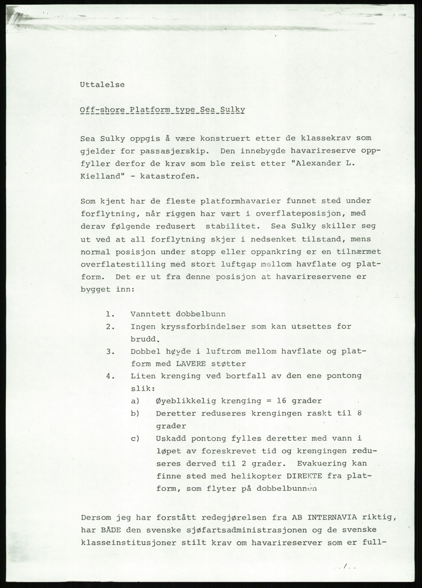 Justisdepartementet, Granskningskommisjonen ved Alexander Kielland-ulykken 27.3.1980, RA/S-1165/D/L0022: Y Forskningsprosjekter (Y8-Y9)/Z Diverse (Doku.liste + Z1-Z15 av 15), 1980-1981, s. 368