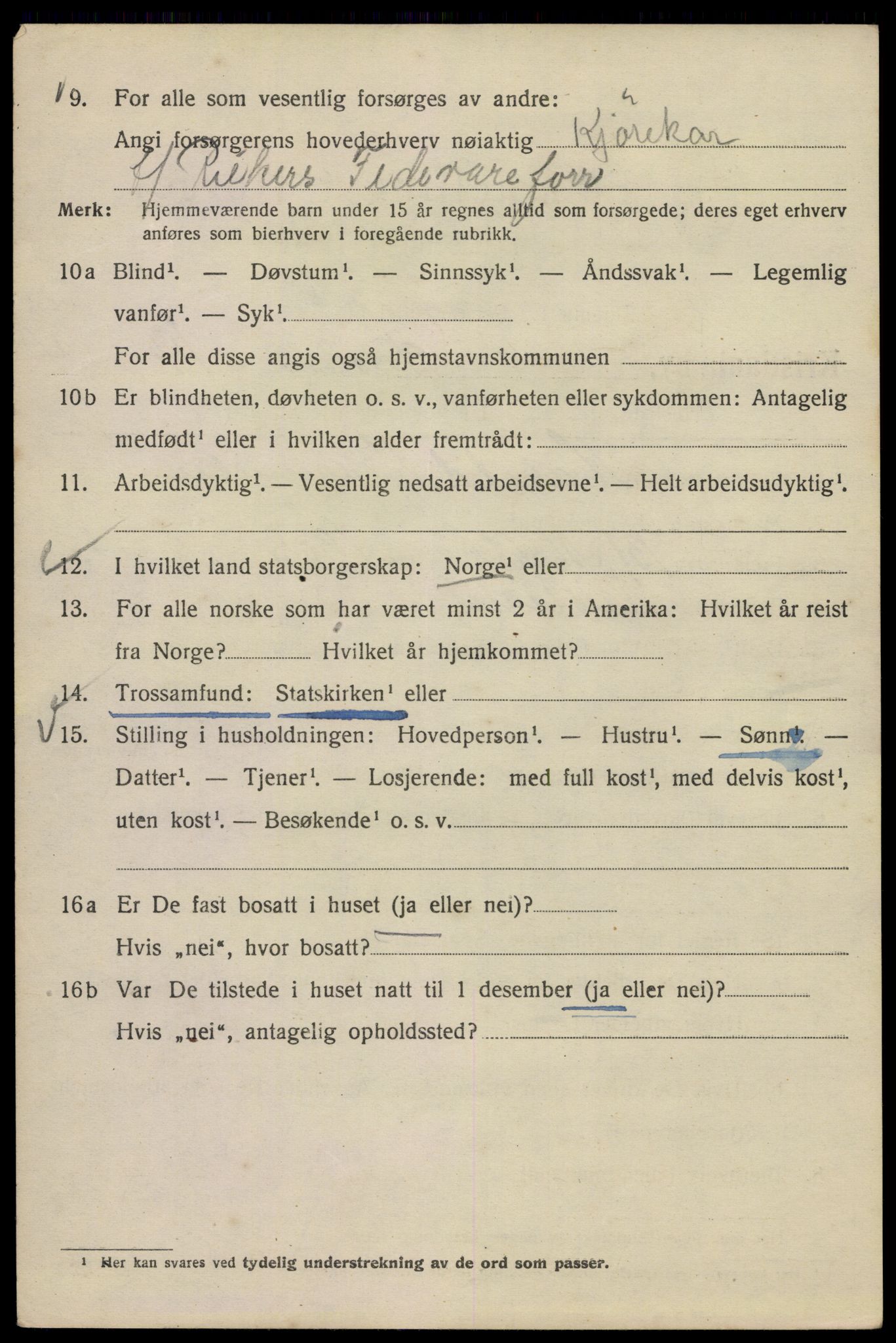 SAO, Folketelling 1920 for 0301 Kristiania kjøpstad, 1920, s. 515298