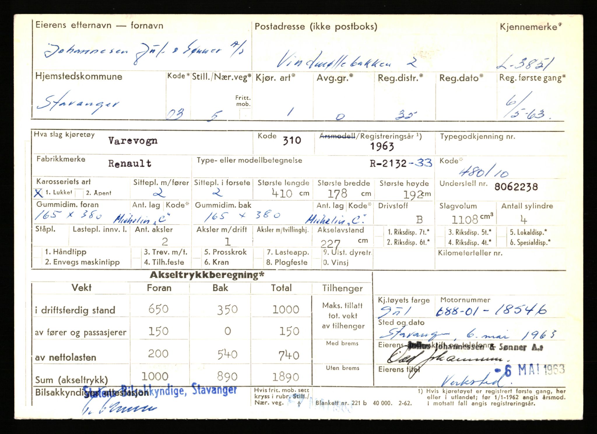 Stavanger trafikkstasjon, AV/SAST-A-101942/0/F/L0011: L-3700 - L-4199, 1930-1971, s. 931