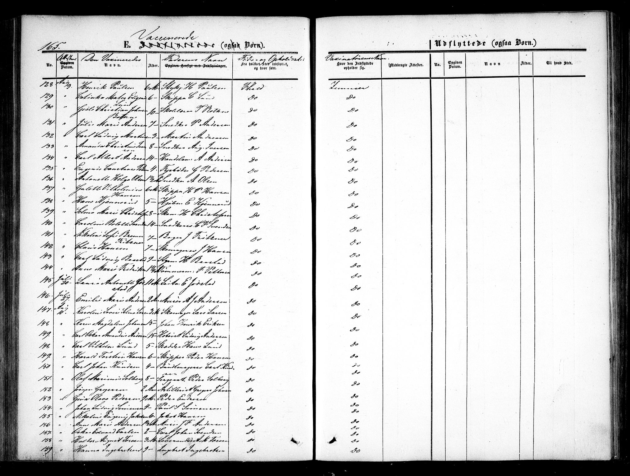 Halden prestekontor Kirkebøker, SAO/A-10909/F/Fa/L0008: Ministerialbok nr. I 8, 1857-1865, s. 165