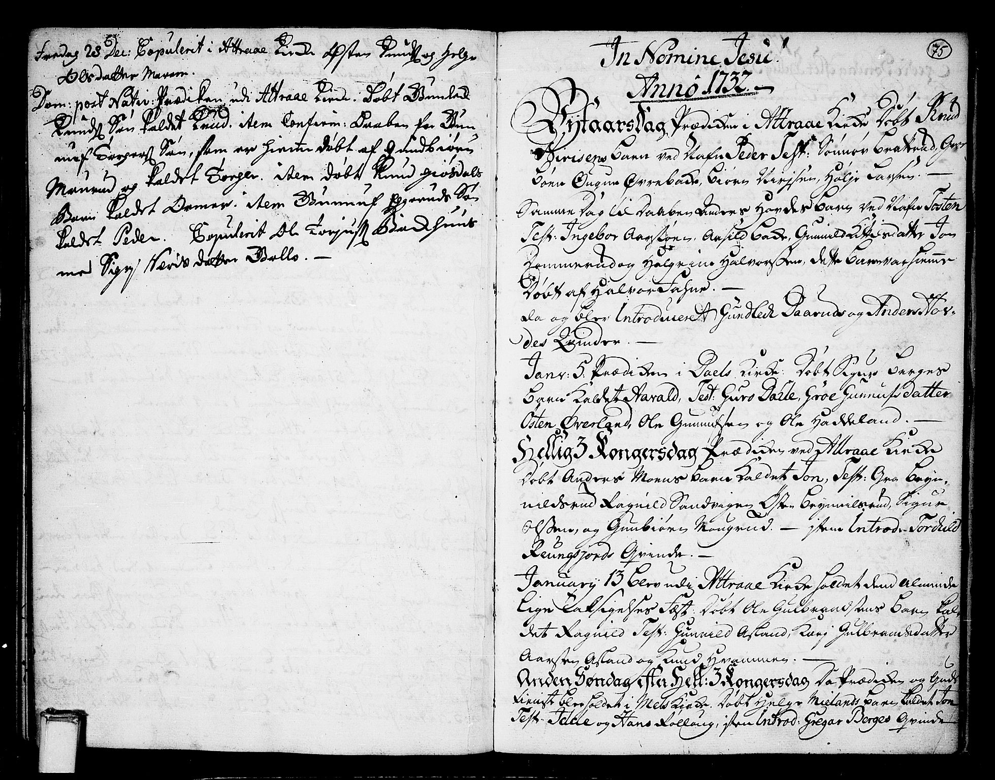 Tinn kirkebøker, AV/SAKO-A-308/F/Fa/L0001: Ministerialbok nr. I 1, 1717-1734, s. 75