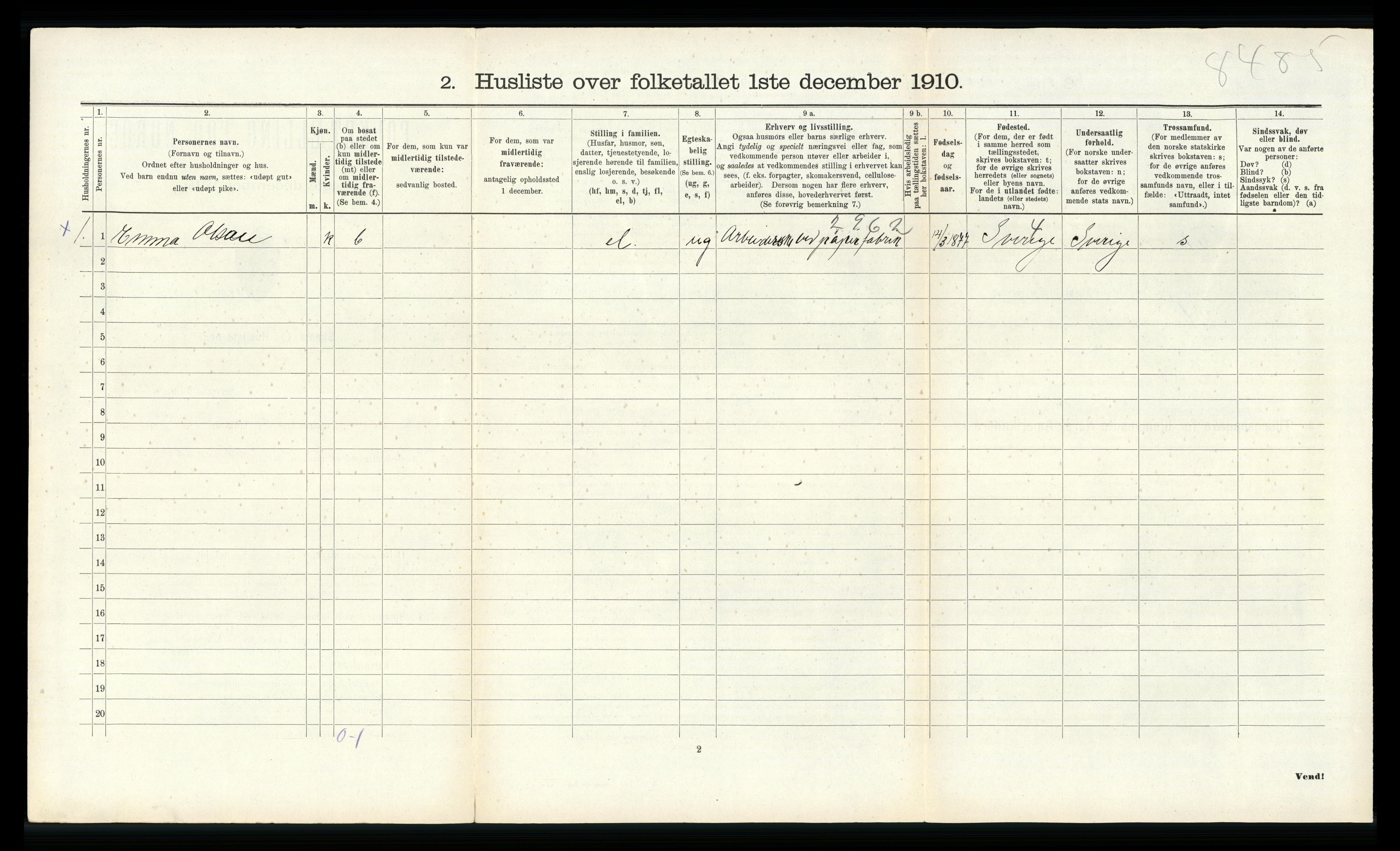 RA, Folketelling 1910 for 1014 Vennesla herred, 1910, s. 449