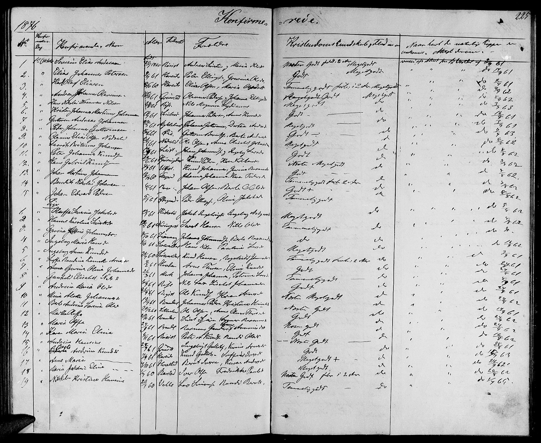 Ministerialprotokoller, klokkerbøker og fødselsregistre - Møre og Romsdal, AV/SAT-A-1454/510/L0124: Klokkerbok nr. 510C01, 1854-1877, s. 225