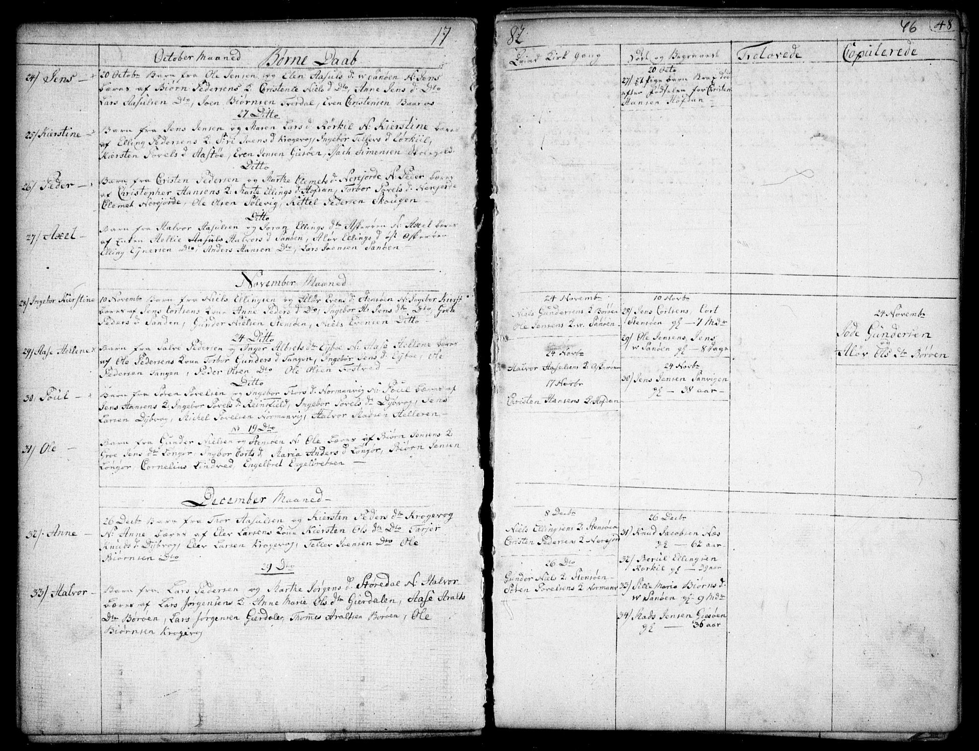Dypvåg sokneprestkontor, AV/SAK-1111-0007/F/Fb/Fba/L0007: Klokkerbok nr. B 7, 1762-1810, s. 46