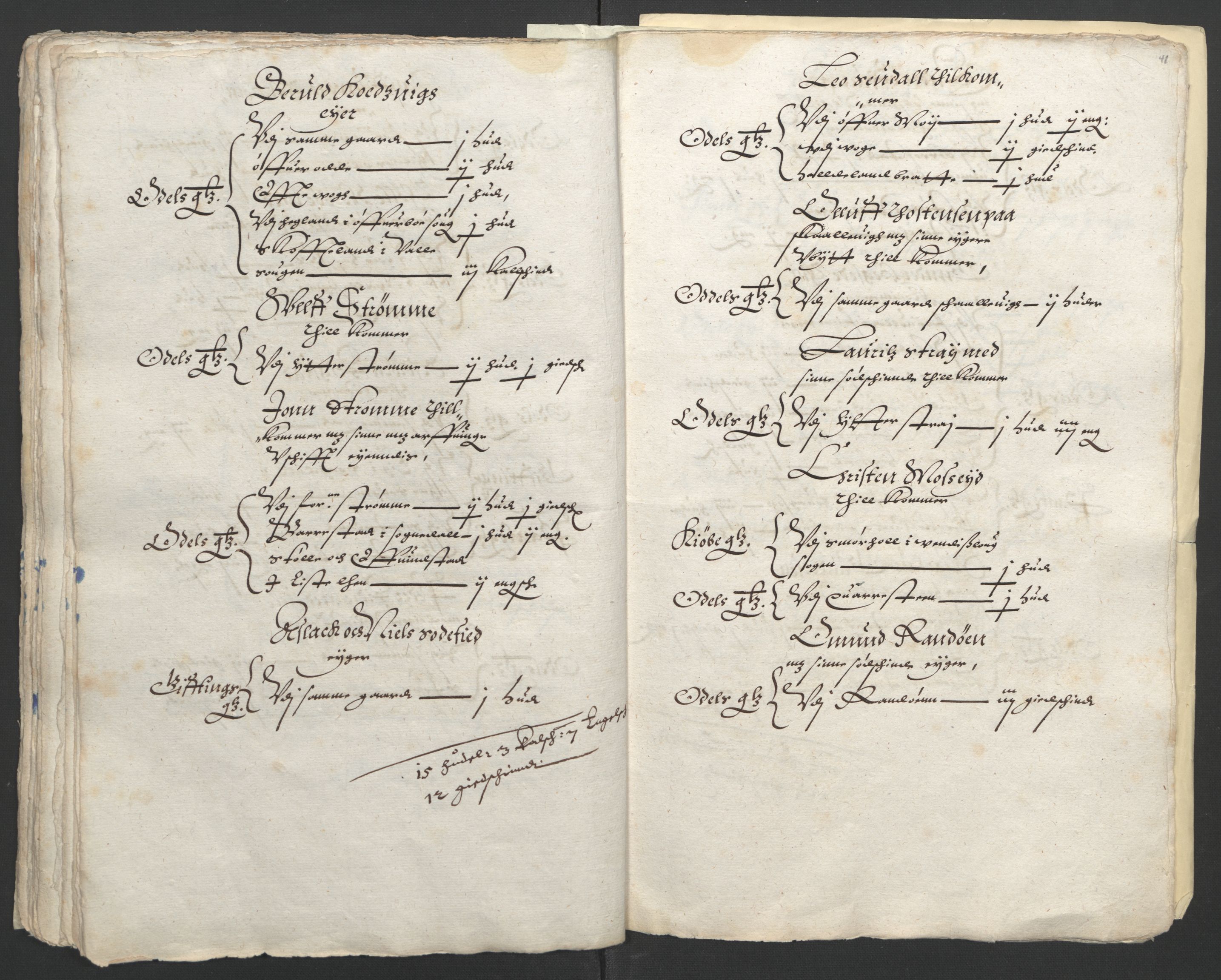 Stattholderembetet 1572-1771, AV/RA-EA-2870/Ek/L0010/0001: Jordebøker til utlikning av rosstjeneste 1624-1626: / Odelsjordebøker for Agdesiden len, 1624, s. 137