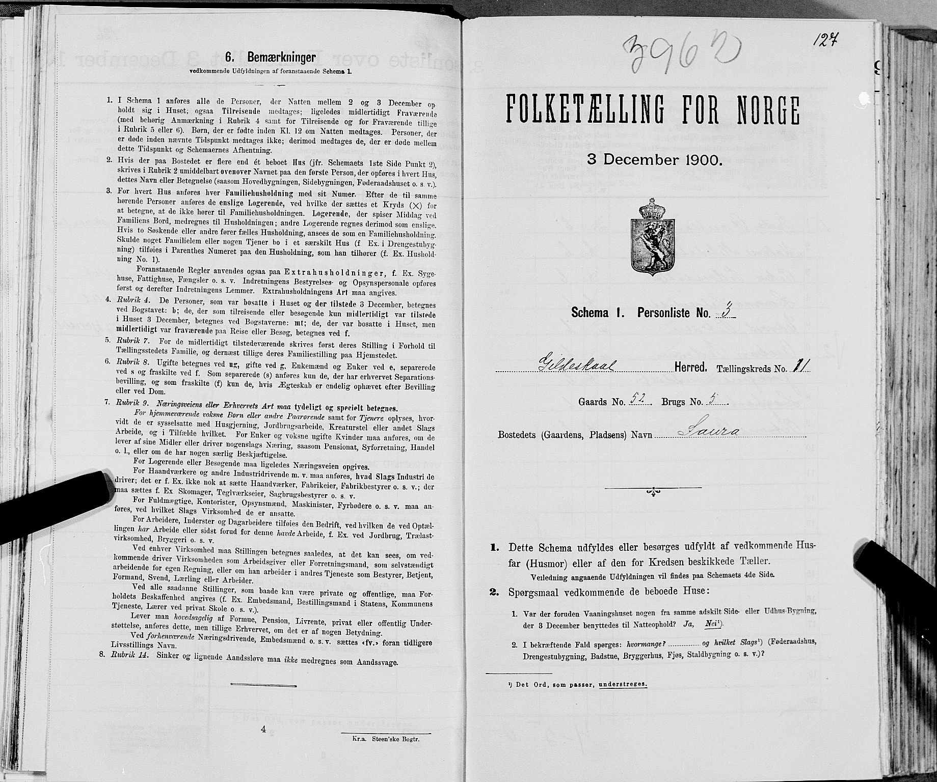 SAT, Folketelling 1900 for 1838 Gildeskål herred, 1900, s. 1110
