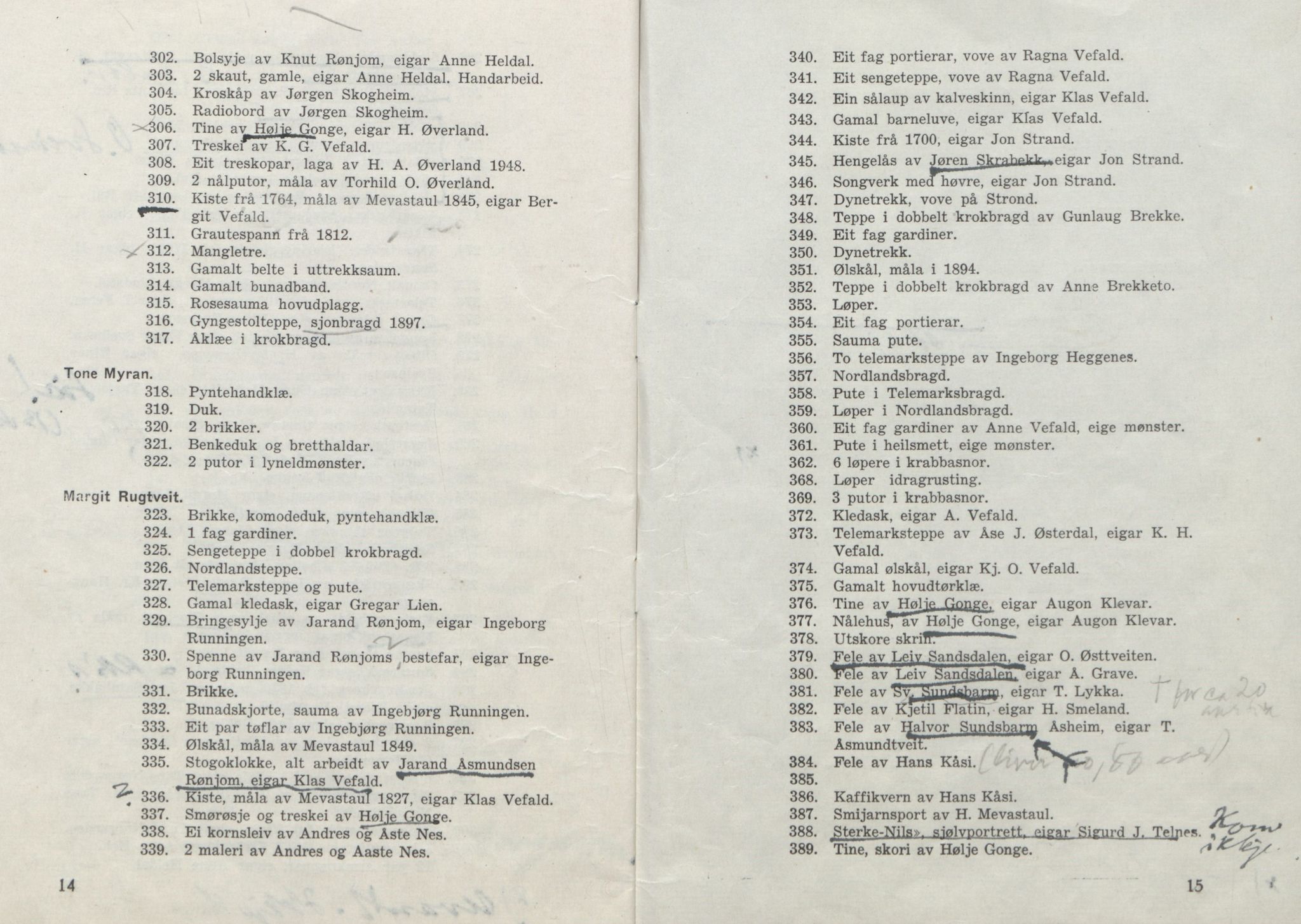 Rikard Berge, TEMU/TGM-A-1003/F/L0018/0056: 600-656 / 655 Brev, kataloger og andre papir til Rikard Berge. Konvolutten merka: Postpapir8, 1910-1950