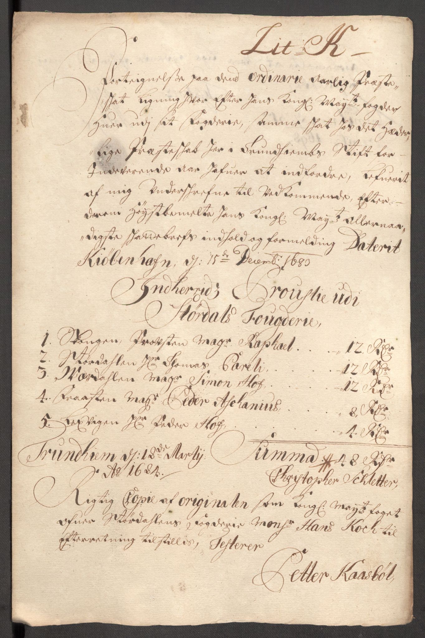 Rentekammeret inntil 1814, Reviderte regnskaper, Fogderegnskap, RA/EA-4092/R62/L4190: Fogderegnskap Stjørdal og Verdal, 1698, s. 174