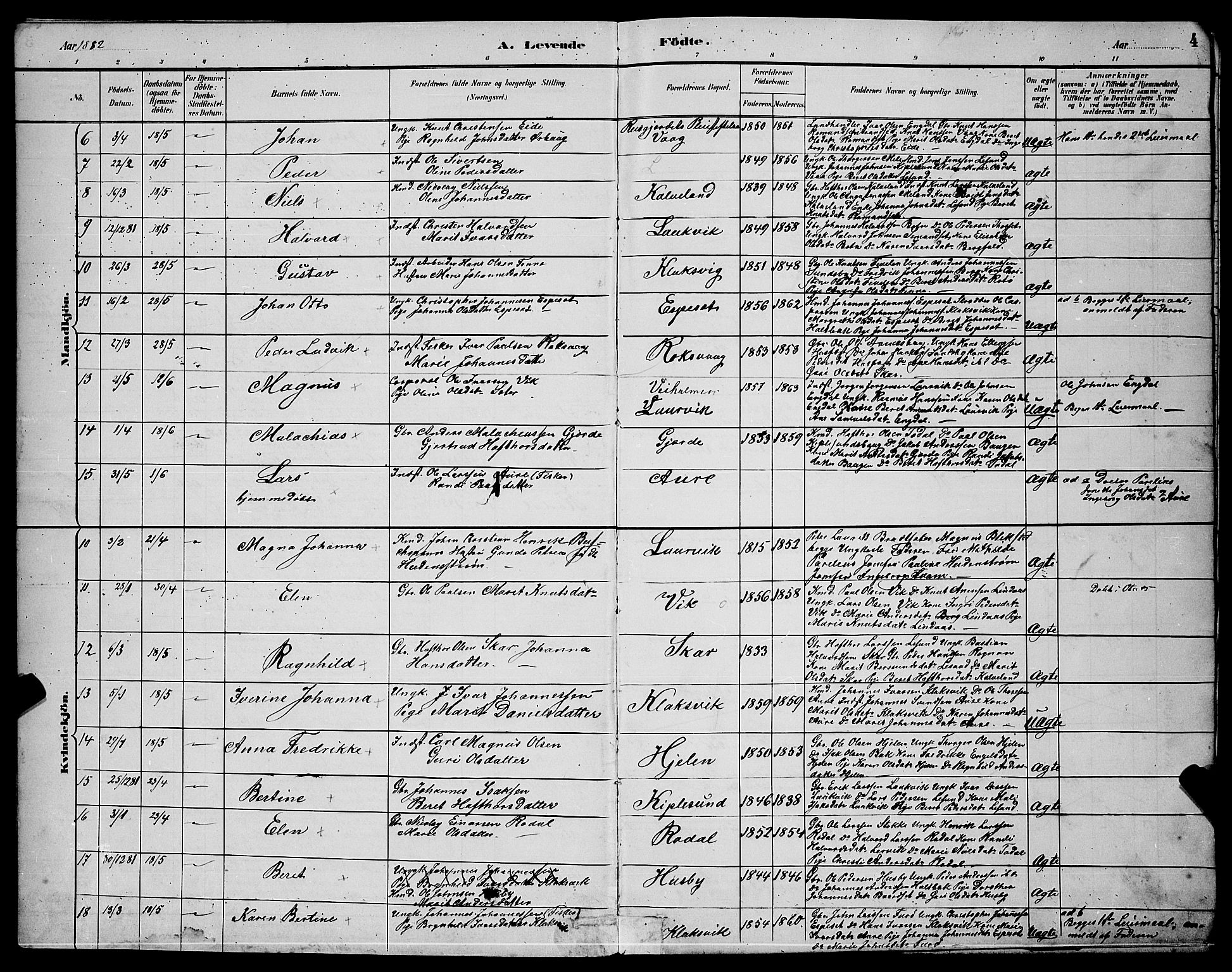 Ministerialprotokoller, klokkerbøker og fødselsregistre - Møre og Romsdal, AV/SAT-A-1454/578/L0909: Klokkerbok nr. 578C02, 1882-1900, s. 4