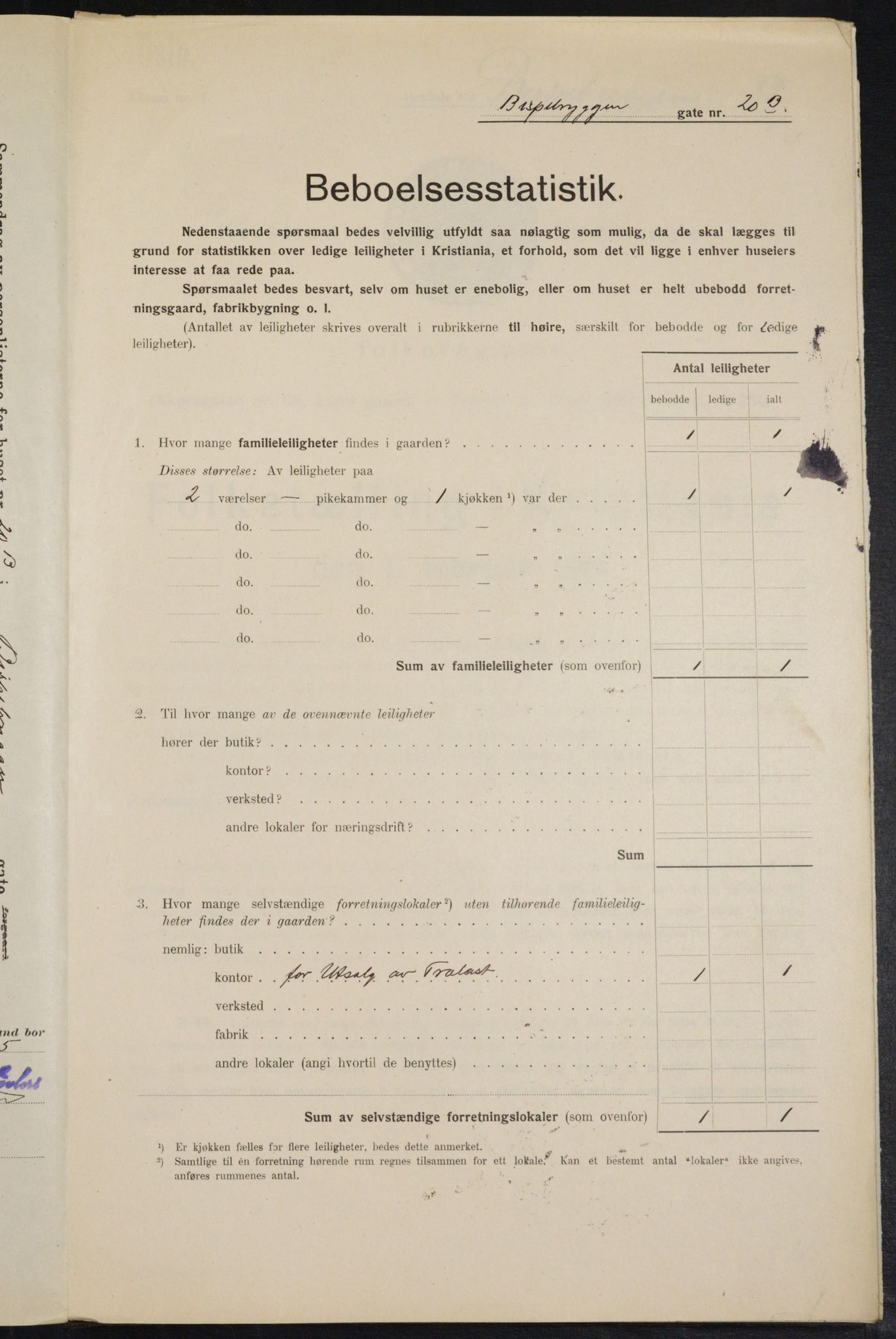 OBA, Kommunal folketelling 1.2.1914 for Kristiania, 1914, s. 5339