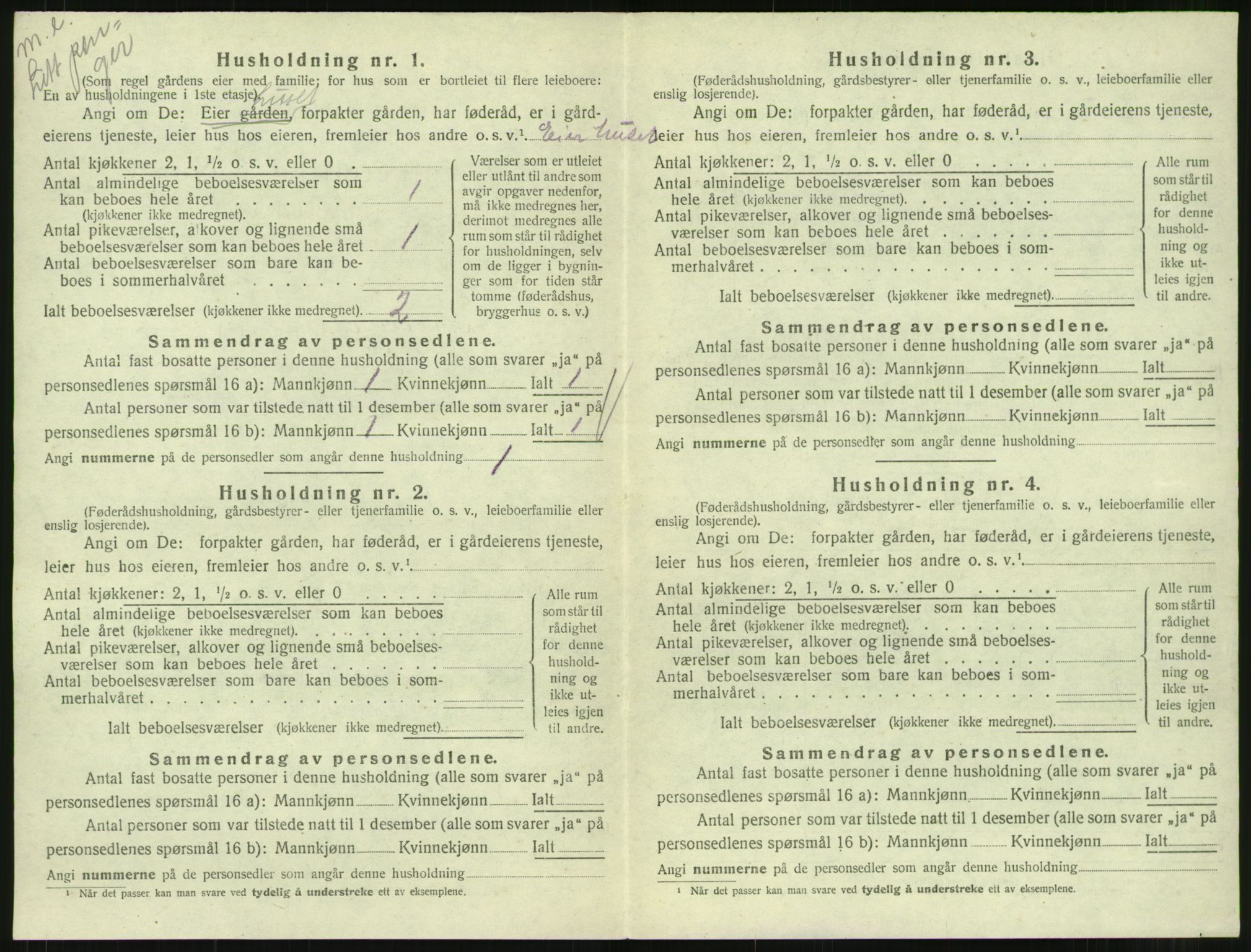SAT, Folketelling 1920 for 1563 Sunndal herred, 1920, s. 581