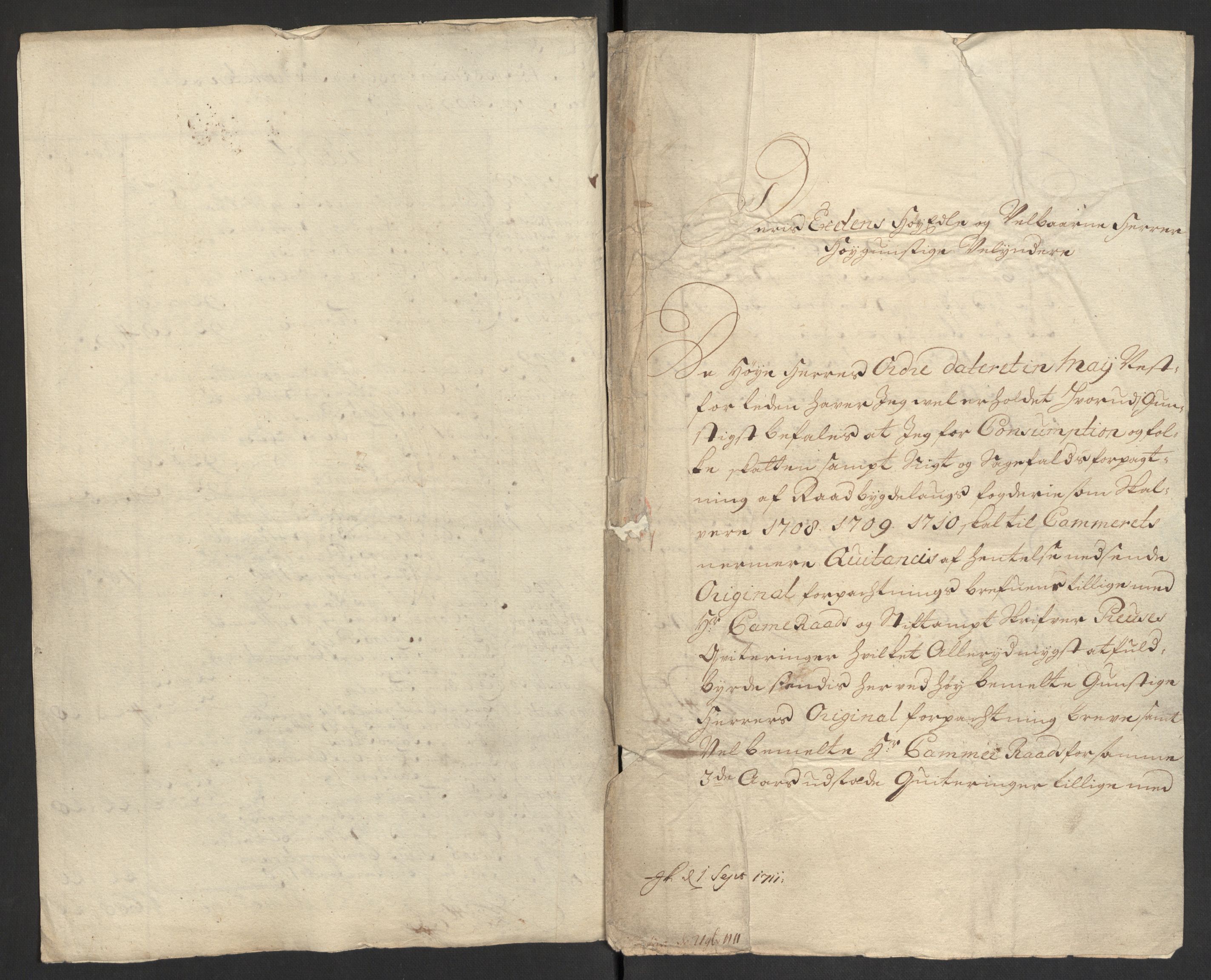 Rentekammeret inntil 1814, Reviderte regnskaper, Fogderegnskap, RA/EA-4092/R40/L2449: Fogderegnskap Råbyggelag, 1709-1711, s. 210