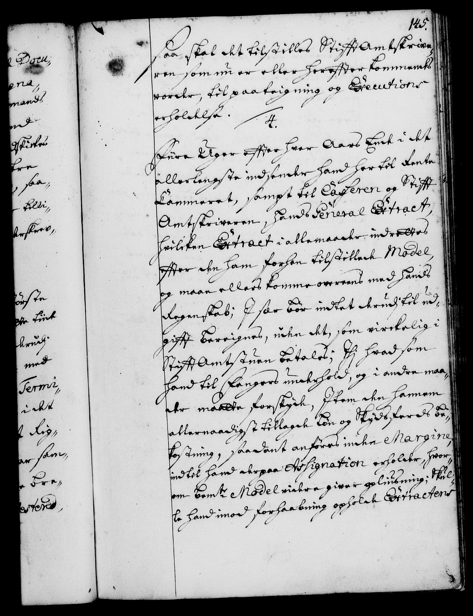 Rentekammeret, Kammerkanselliet, RA/EA-3111/G/Gg/Ggi/L0001: Norsk instruksjonsprotokoll med register (merket RK 53.34), 1720-1729, s. 145