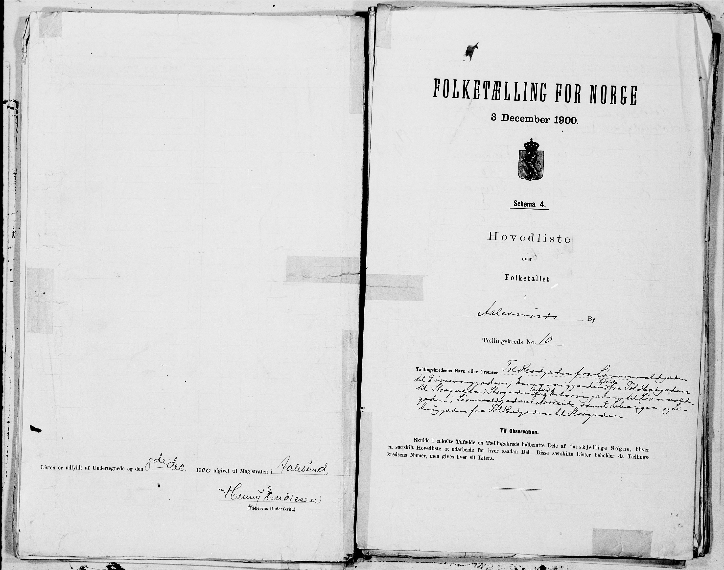 SAT, Folketelling 1900 for 1501 Ålesund kjøpstad, 1900, s. 20