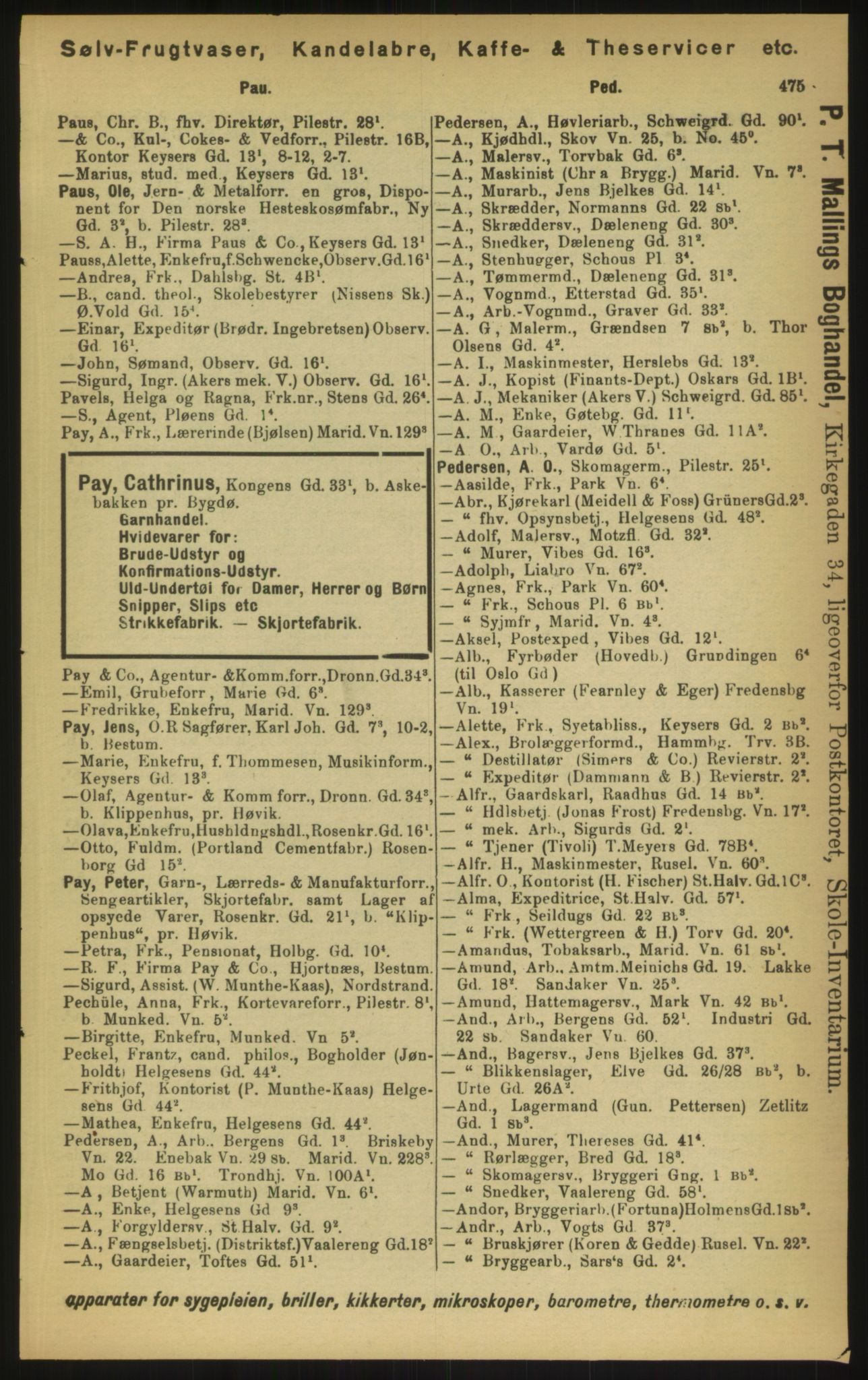Kristiania/Oslo adressebok, PUBL/-, 1897, s. 475