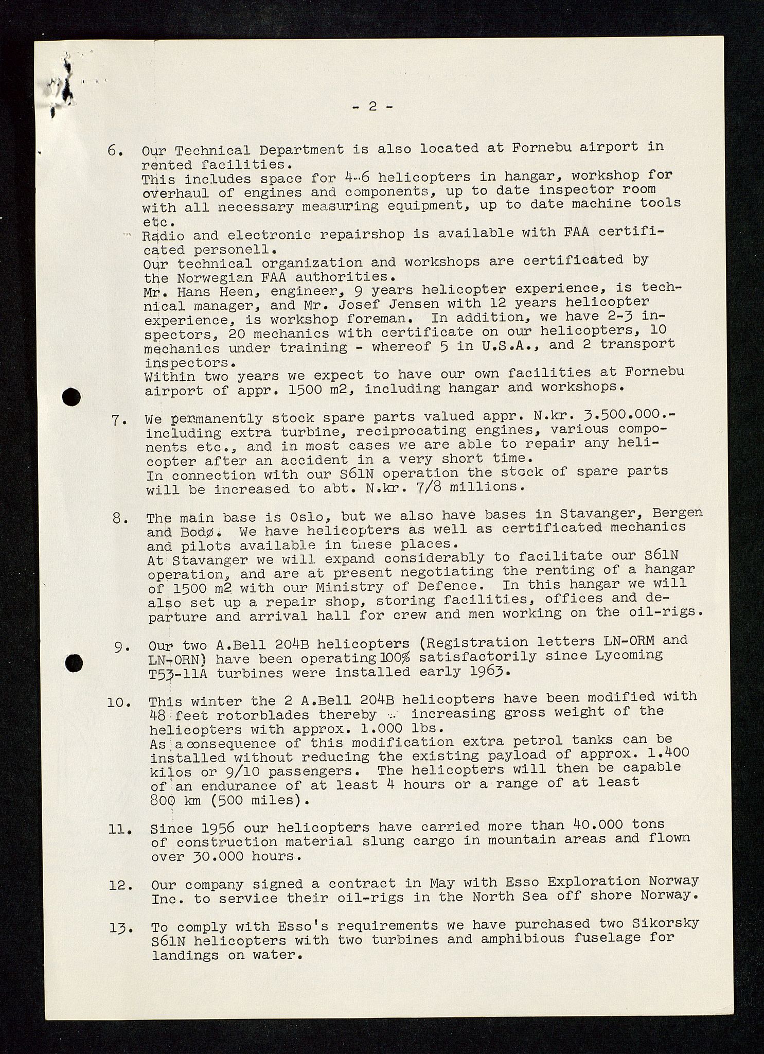 Industridepartementet, Oljekontoret, SAST/A-101348/Db/L0003: Helikopterflyving og helikopterdekk, redningsheis i helikopter, ID Olje, div., 1966-1973, s. 343