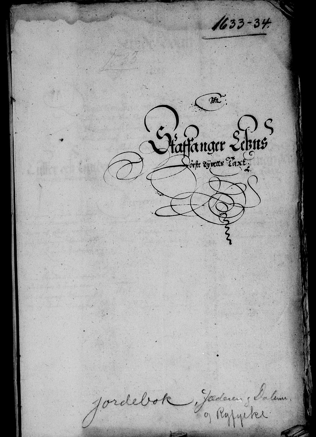 Rentekammeret inntil 1814, Reviderte regnskaper, Lensregnskaper, RA/EA-5023/R/Rb/Rbs/L0017: Stavanger len, 1632-1634