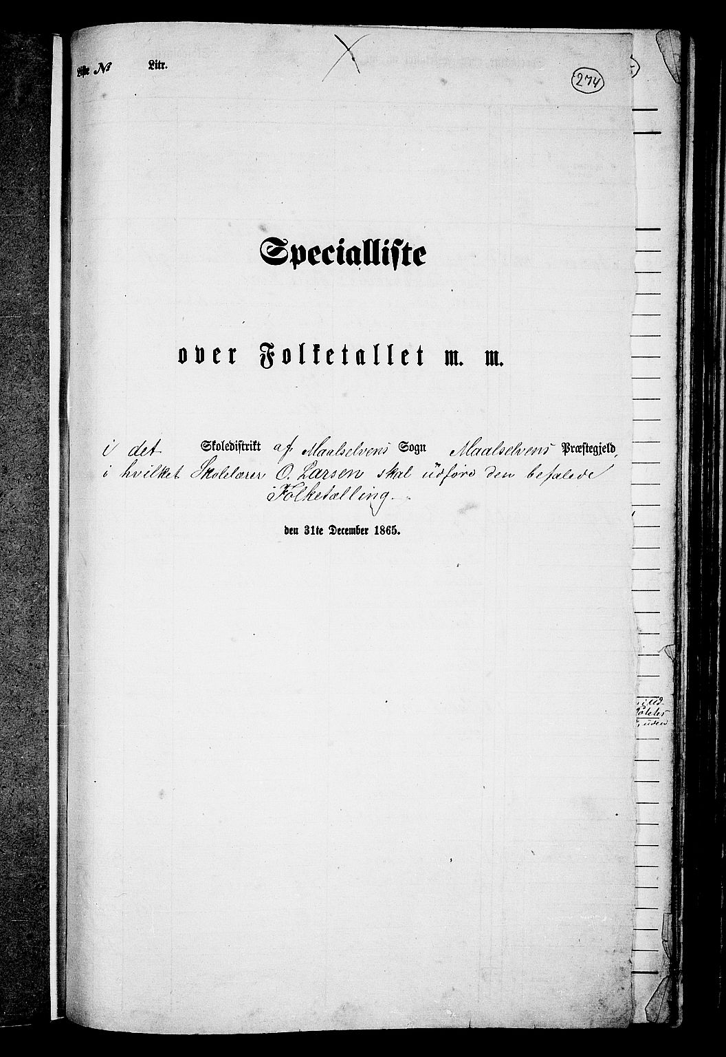RA, Folketelling 1865 for 1924P Målselv prestegjeld, 1865, s. 96
